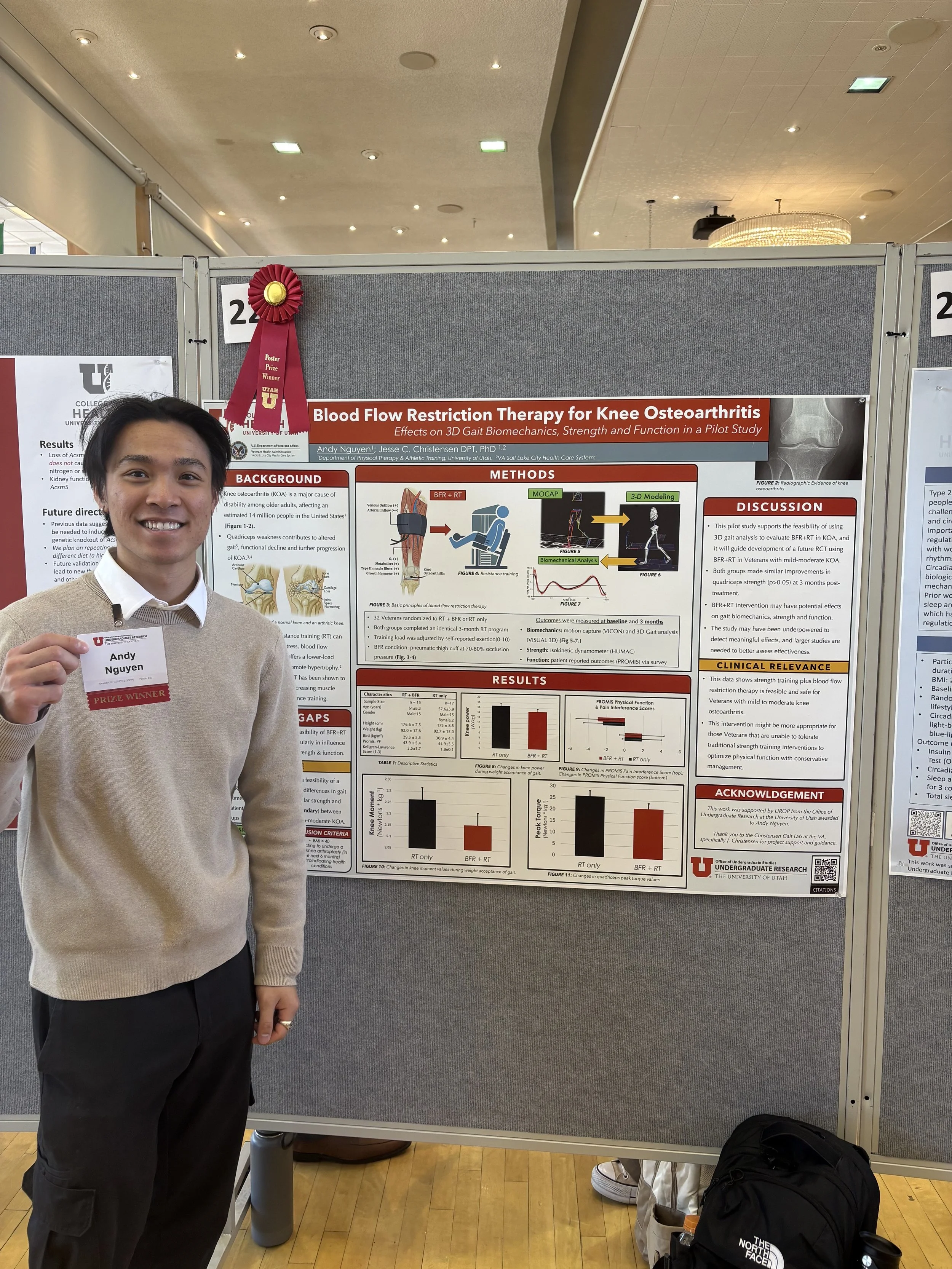Andy awarded at UROP presentation. 