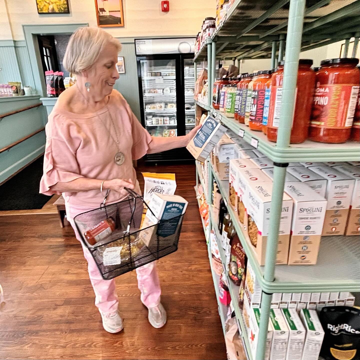 On this Rainy Friday (fingers crossed it&rsquo;s the last for a bit 🤞🏼) come check out all our market goodies &amp; wines 🍇 . Our star Mary Beth is enjoying some fun 😉 casual shopping and you should too!! And as always WINE TASTING tonight 4-6pm 