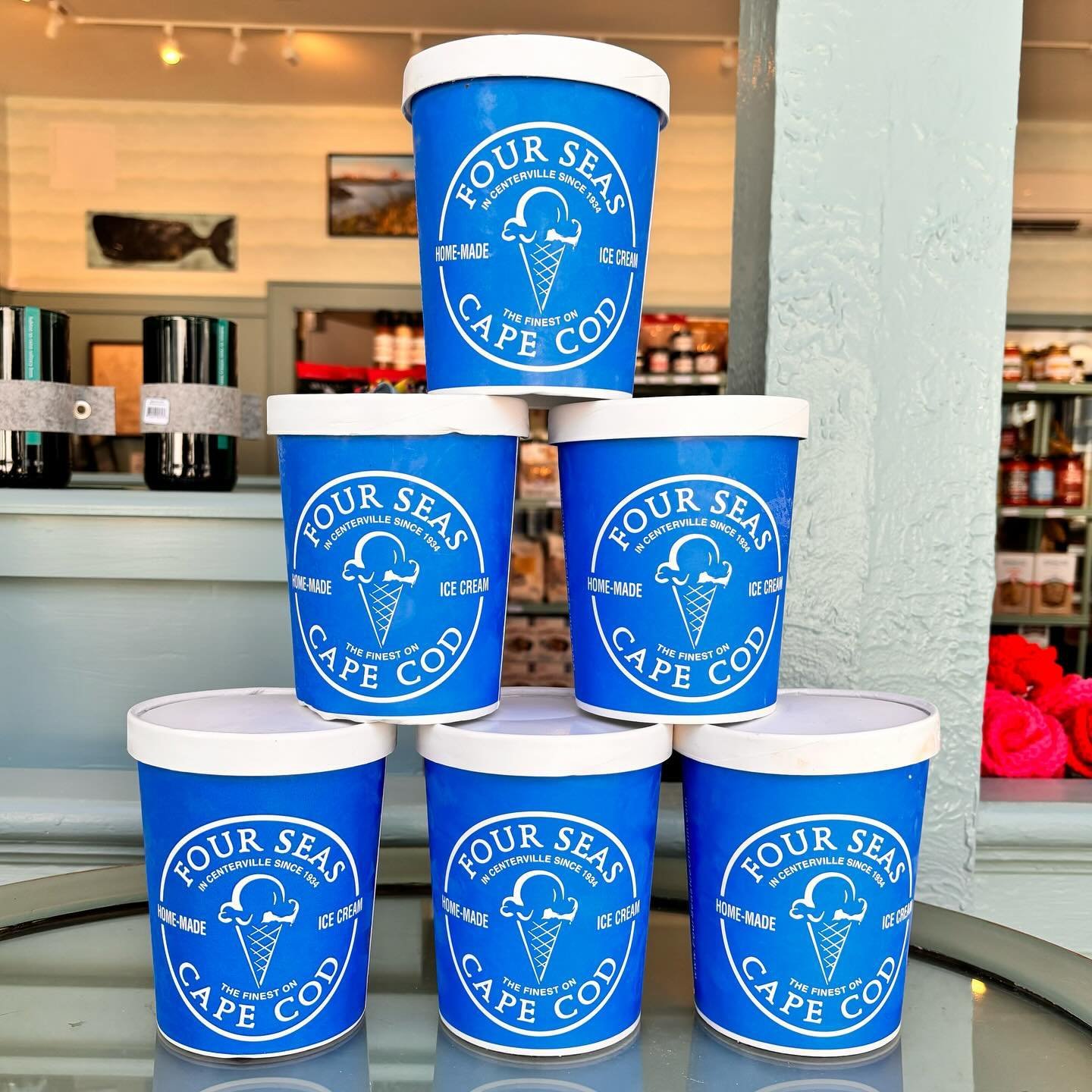 Warm day calls for Ice Cream!! 🍦 Did you know we are the only seller of Four Seas Ice Cream on the South Coast ?? Get a taste of the Cape right here at Coastal Provisions ☀️