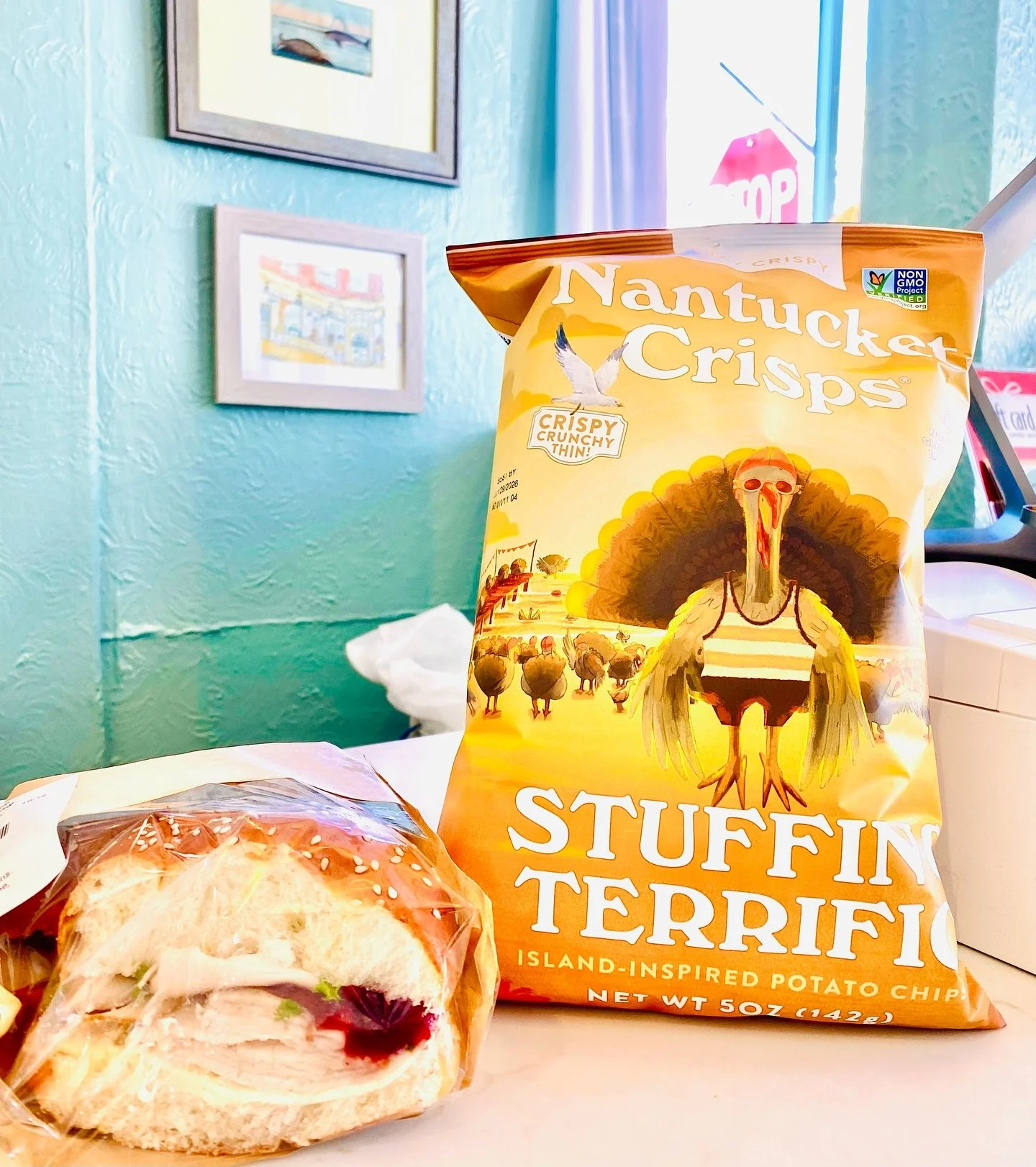 If you are like us and thinking about Thanksgiving already you may want to know that Nantucket Crisps&rsquo; Stuffing Terrific is back!! Gobble, gobble! Have them on their own as a snack or accompanying our fave Turkey cranberry sandwiches! 🥪 Enjoy!