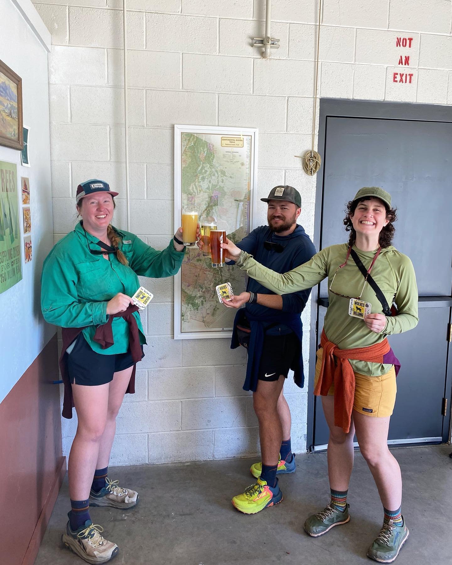A few CDT hikers visited Open Space Brewing yesterday! @cdtcoalition 🙏🙌🥳🤩

These awesome hikers are the first to redeem our &ldquo;Trail Magic&rdquo; beers! 🍻 Here&rsquo;s the concept: Buy a hiker a beer or non-alcoholic drink and write them a m