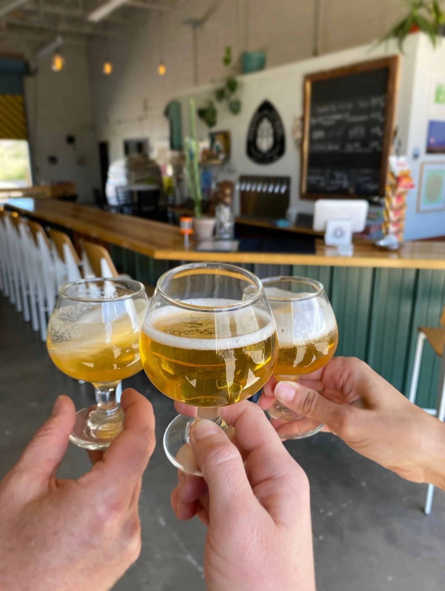 Sensory evaluation is an essential part of our release process 👀 Before a beer goes on tap, we gather our team to assess appearance, aroma, flavor, and mouthfeel. Here we are today reviewing the 11th Essential, our hoppy blonde ale which is back on 