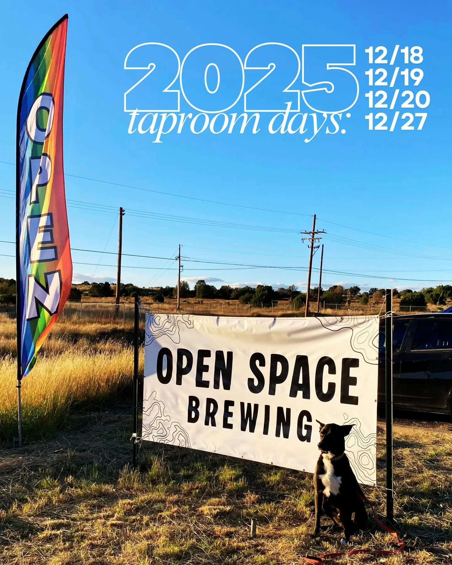 🚨Last taproom days of 2025!🚨We&rsquo;re open this week 12/18, 12/19, 12/20 and next Saturday only 12/27 🚨Open Space Brewing will be closed in January and back open February 5, 2026🚨This slower season gives us and our team the chance to get outsid