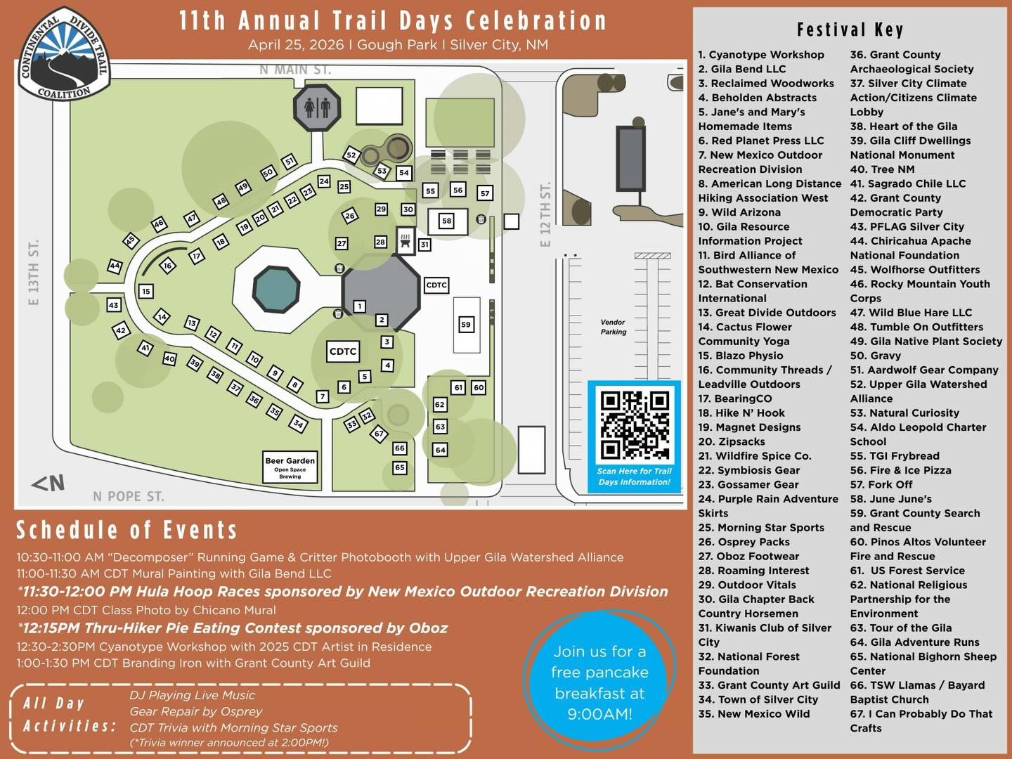 Ma&ntilde;ana!! 🚨Trail Days Haze is coming to Gough Park! 🚨 We&rsquo;re stoked to host a groovy beer garden for the big park party alongside the Continental Divide Trail Coalition and community partners! @cdtcoalition 

Peep our new spot over on th