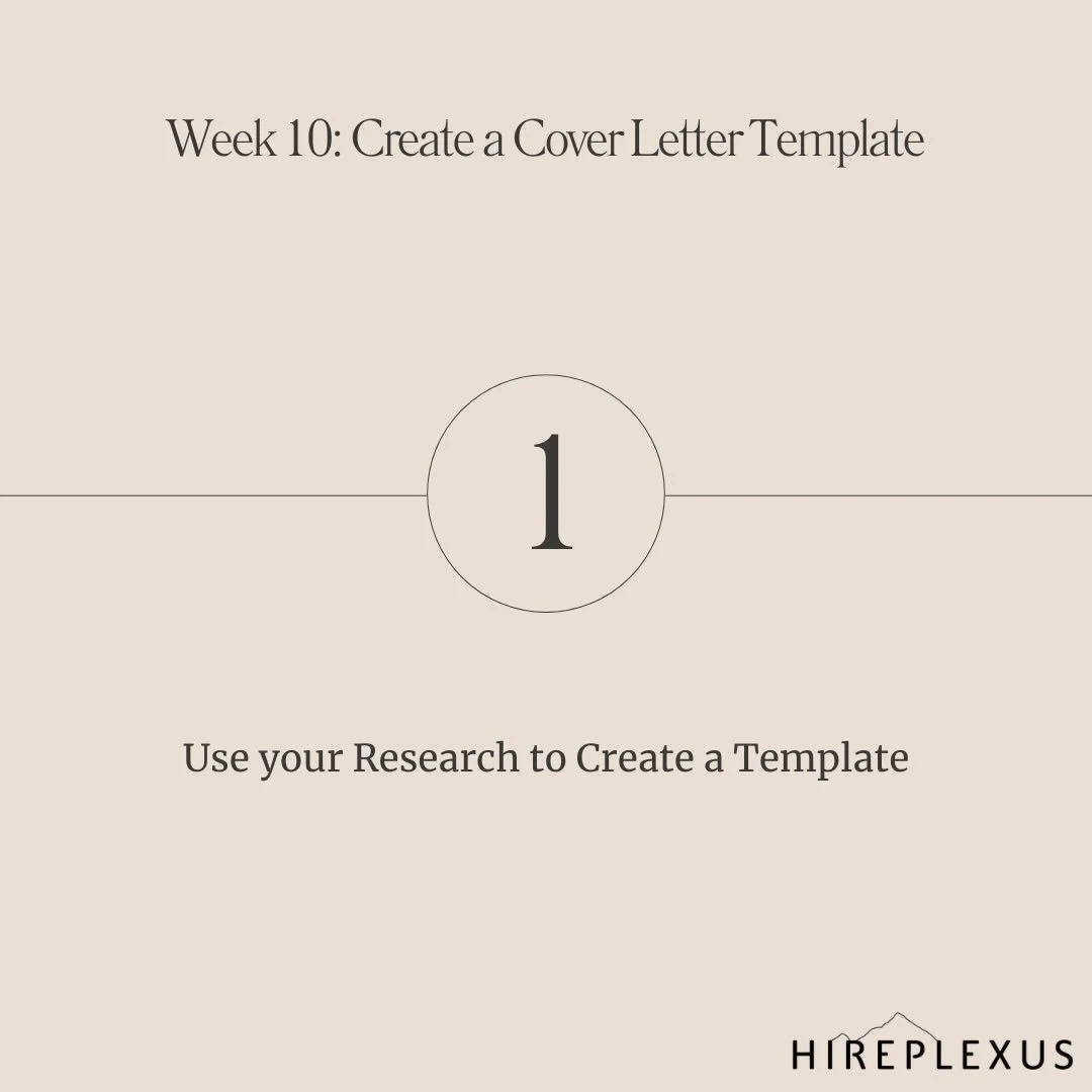 Week 10 in my series on kick-starting a job search is about cover letters.

Yes&hellip; the dreaded cover letter.

Even if you&rsquo;re not sure you&rsquo;ll need one, it&rsquo;s worth taking a few minutes now to create a simple template. That way, w