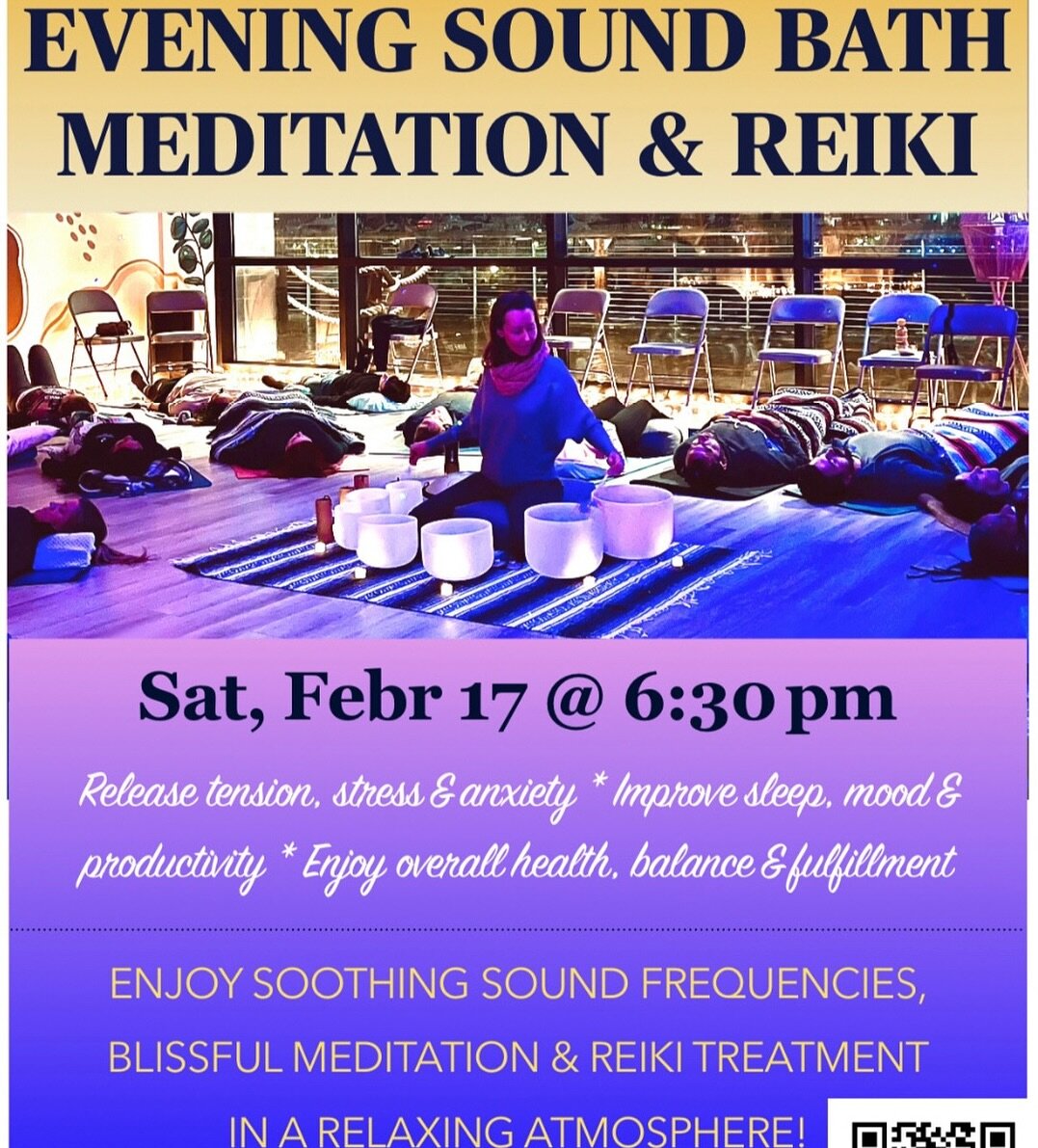 There&rsquo;s nothing better than finishing the week with a well-deserved candle &amp; galaxy projector-lit sound bath, meditation and energy healing! Join Saturday February 17th with @thrivewithkatalin at 6:30 PM

This evening treat is designed to h