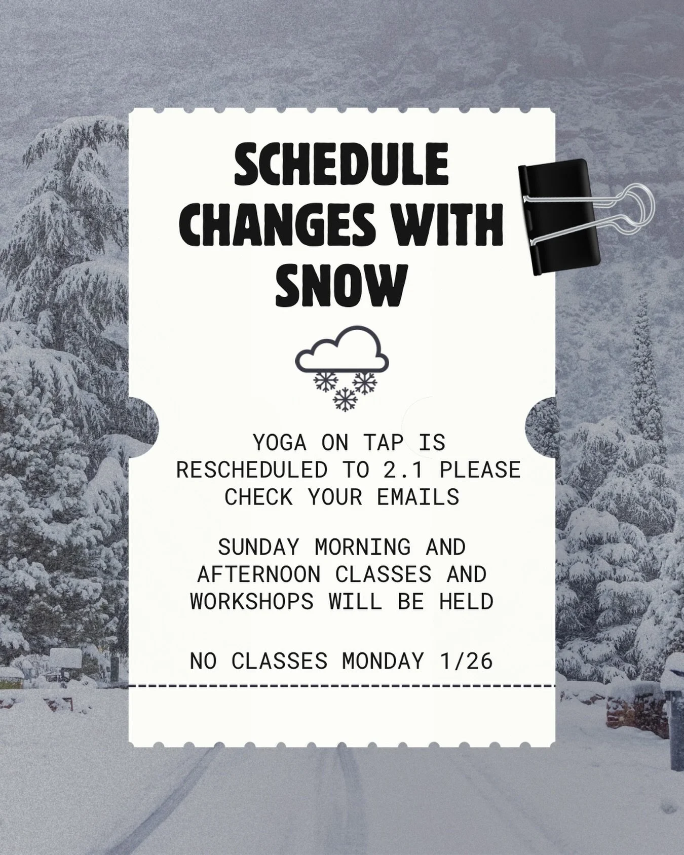 IMPORTANT STORM UPDATE ⛈️

Unfortunately, Yoga on Tap at Break Rock Brewery has been cancelled due to the brewery closing for the day to keep their staff and customers safe.

📩 We sent an email to all attendees with options to reschedule.
If you did