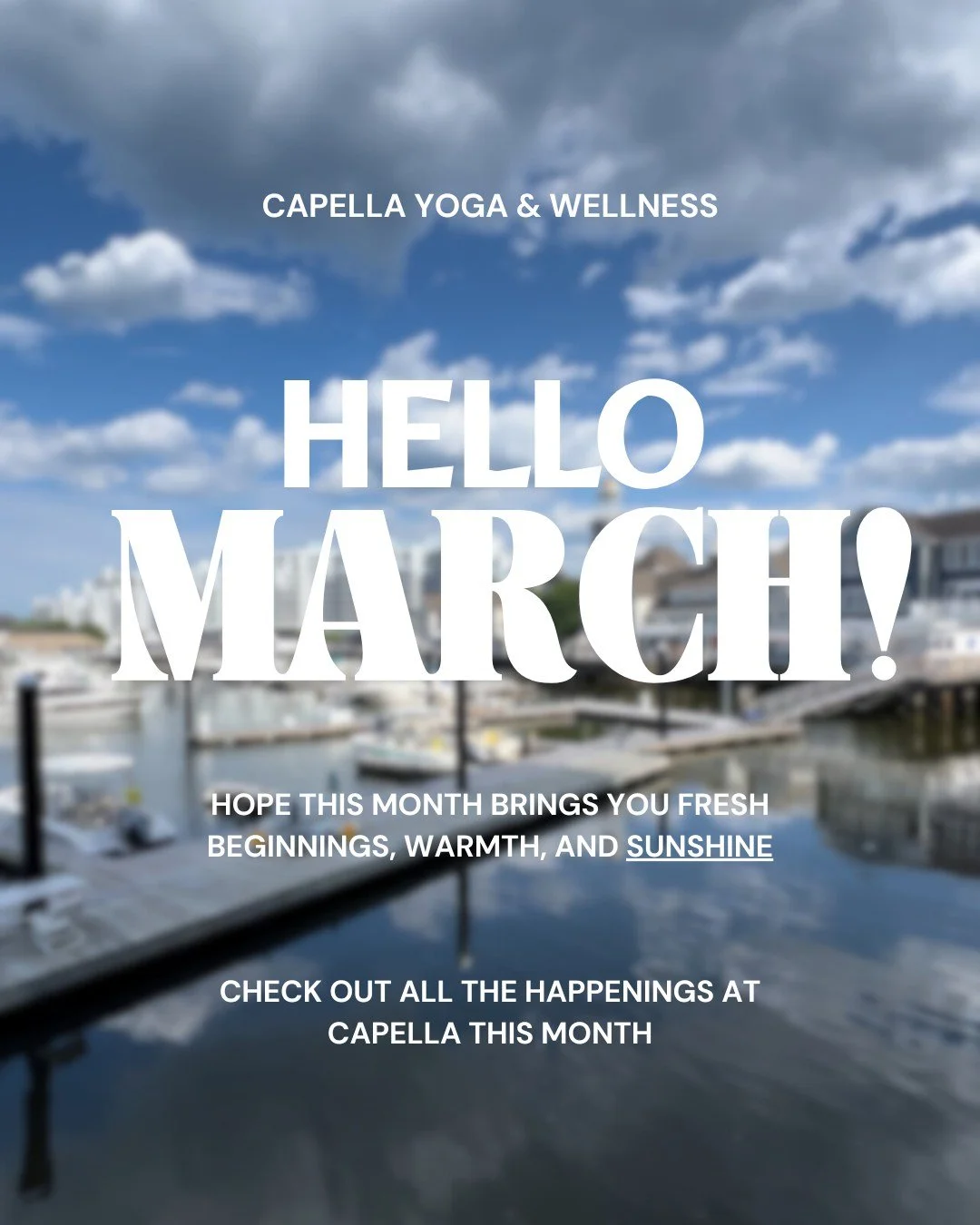 Spring is 22 days away&hellip; and we can almost feel it 🌿✨
Longer days, softer light, and that little shift in the air that reminds us we made it through winter.

Here&rsquo;s what&rsquo;s happening at Capella this March:

🌿 Saturday, March 15th |