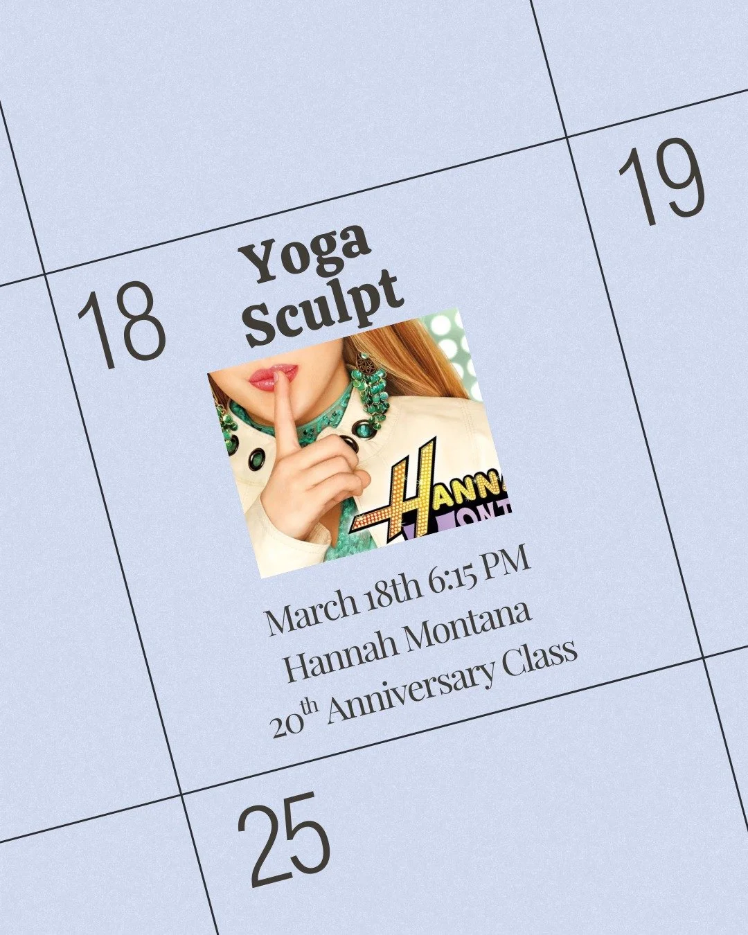 🎤✨It&rsquo;s been 20 YEARS since Hannah Montana first aired&hellip;

To celebrate the 20th anniversary of @mileycyrus becoming our alter ego queen, we&rsquo;re bringing you a Best of Both Worlds Hannah Montana&ndash;themed Yoga Sculpt with Anna 💪⭐️