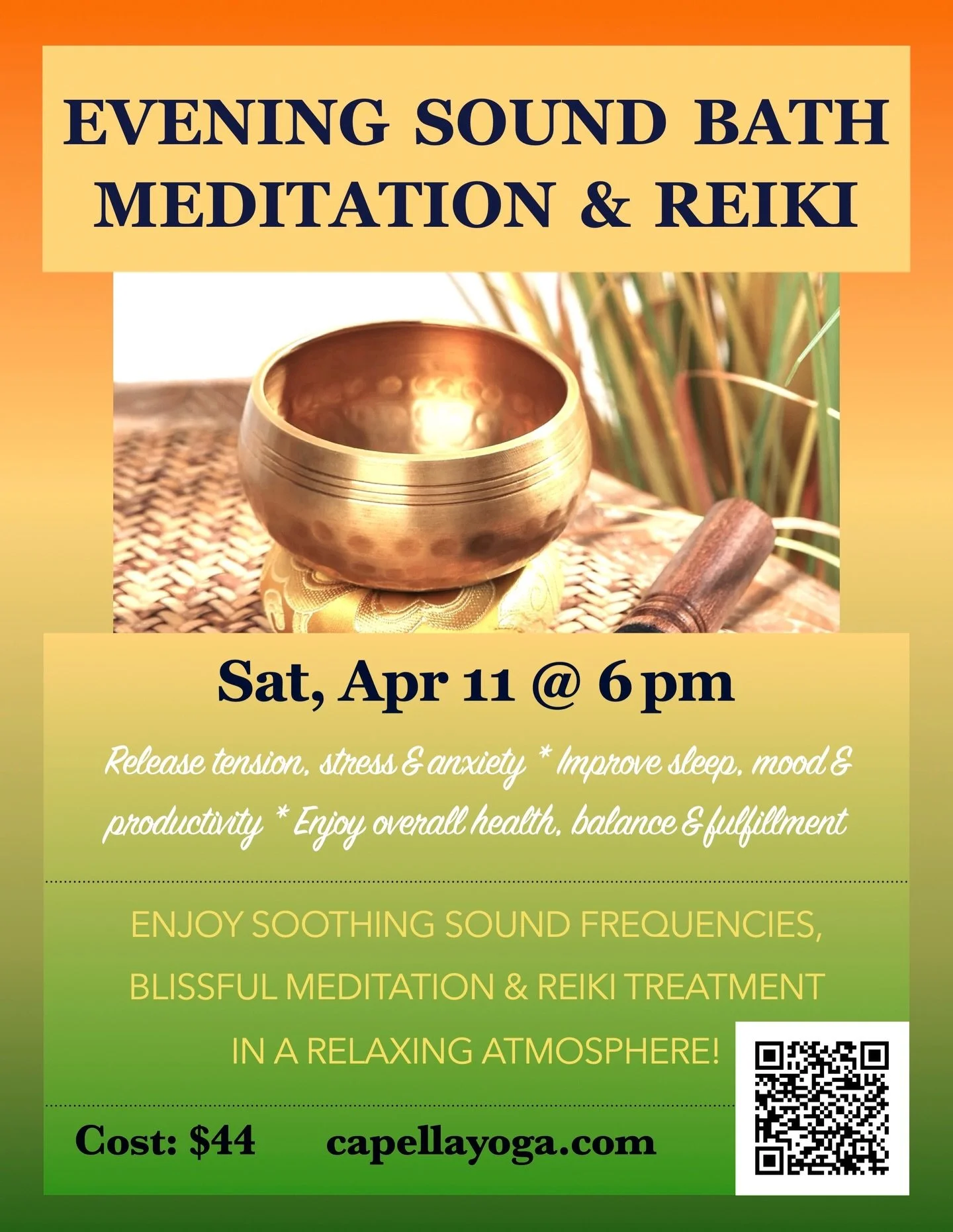 Our monthly Evening Sound Bath, Meditation and Reiki with @thrivewithkatalin is up on our schedule and if you have attended in the past you know there is nothing better than finishing the week with a well-deserved candle &amp; galaxy projector-lit so