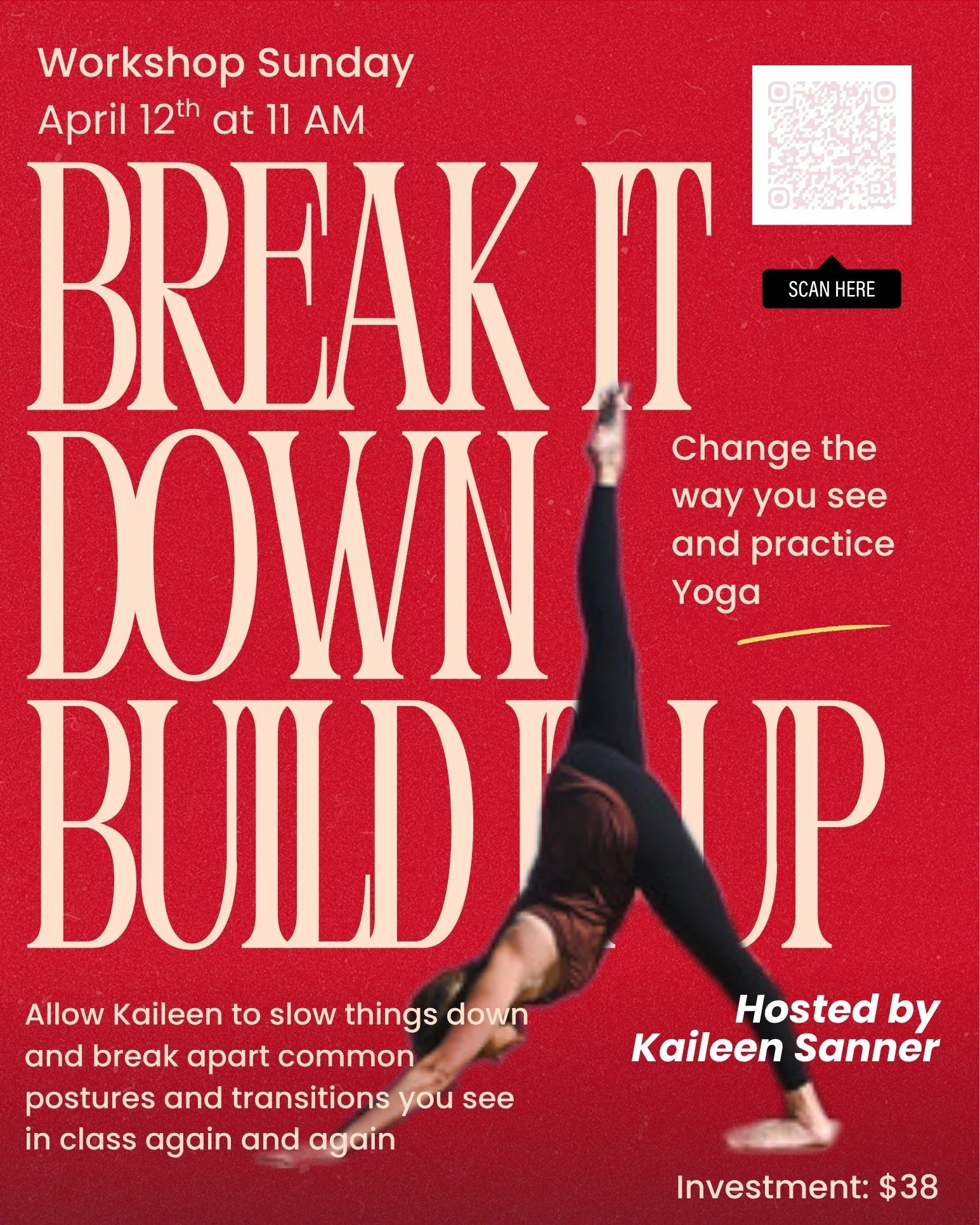✨ Vinyasa Foundations: Break It Down &amp; Build Confidence with @kaileenelizabeth 
April 12th, Sunday at 11:00 AM

⏱ 90 minutes
📍 Capella Yoga &amp; Wellness
💫 Investment: $38
*20% OFF for monthly, VIP and yearly members
.
If you&rsquo;ve ever fel