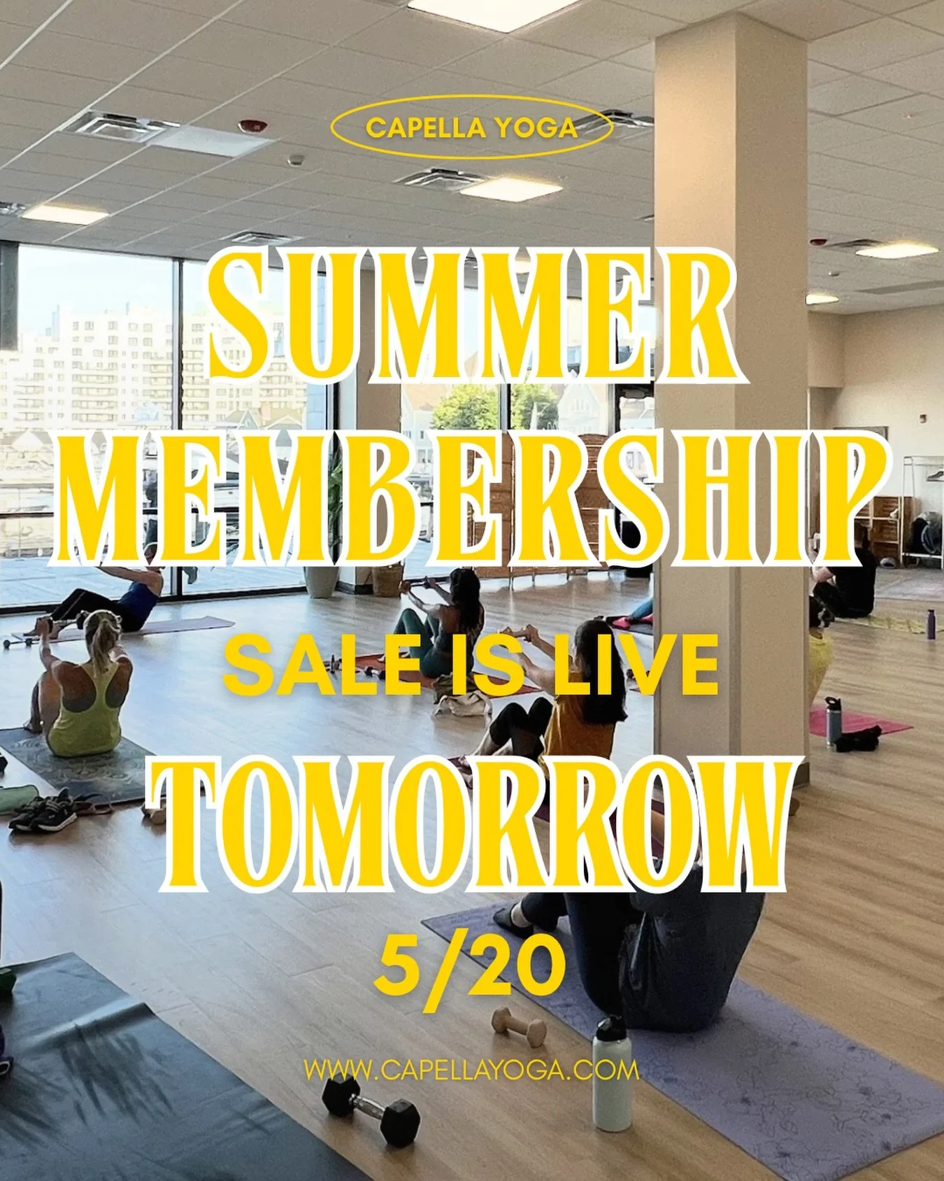 ☀️ TOMORROW 🧘&zwj;♀️ 

Our Capella UNLIMITED Summer Membership officially goes LIVE tomorrow and we honestly can&rsquo;t wait for this one.

Because we know summer schedules can be unpredictable&hellip;
and we wanted to create something flexible, si