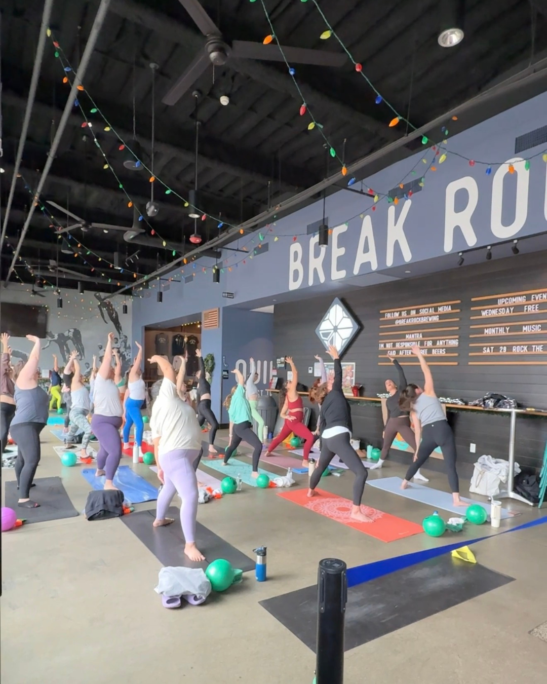 Yoga Sculpt on Tap in the Beer Garden (outdoor class) at Break Rock Brewery 