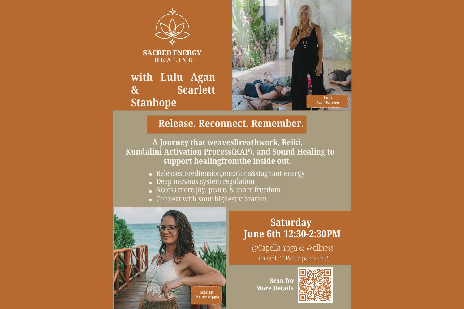 Sacred Energy Healing with Lulu Agan & Scarlett Stanhope
