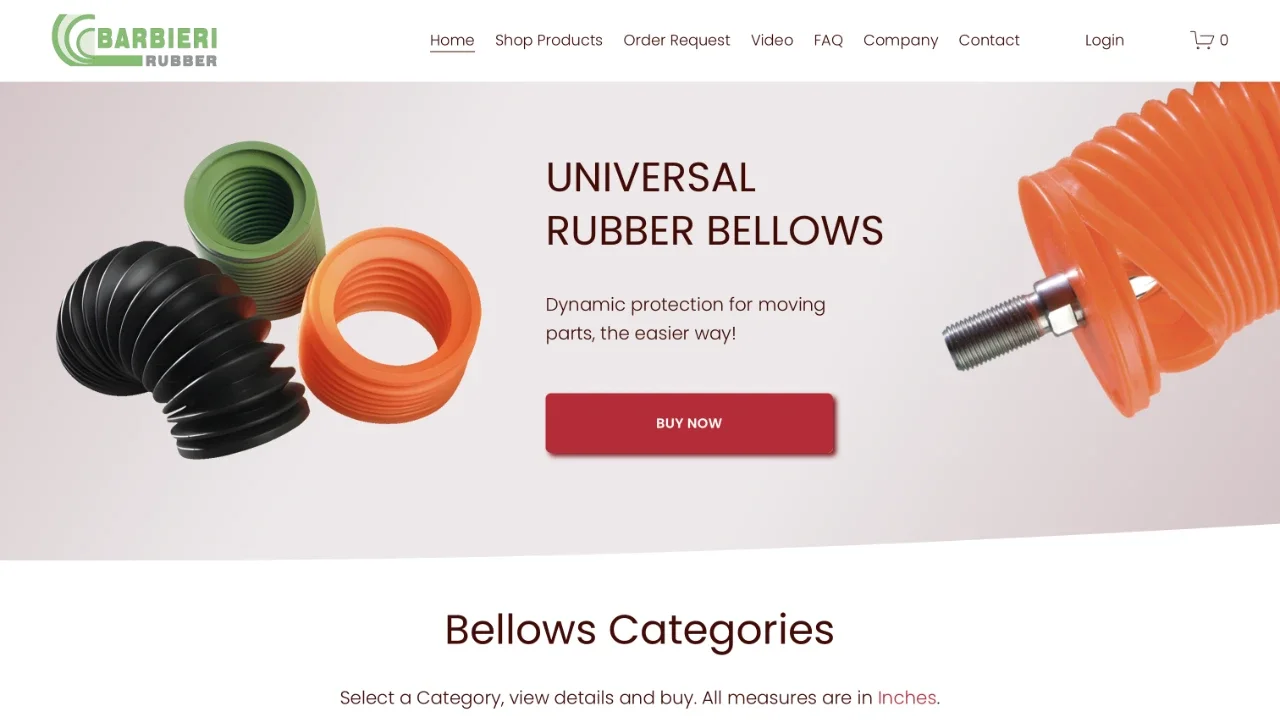 Rubber Bellows Store | Soffietti in gomma modulari. La soluzione più semplice ed economica per proteggere le parti meccaniche.