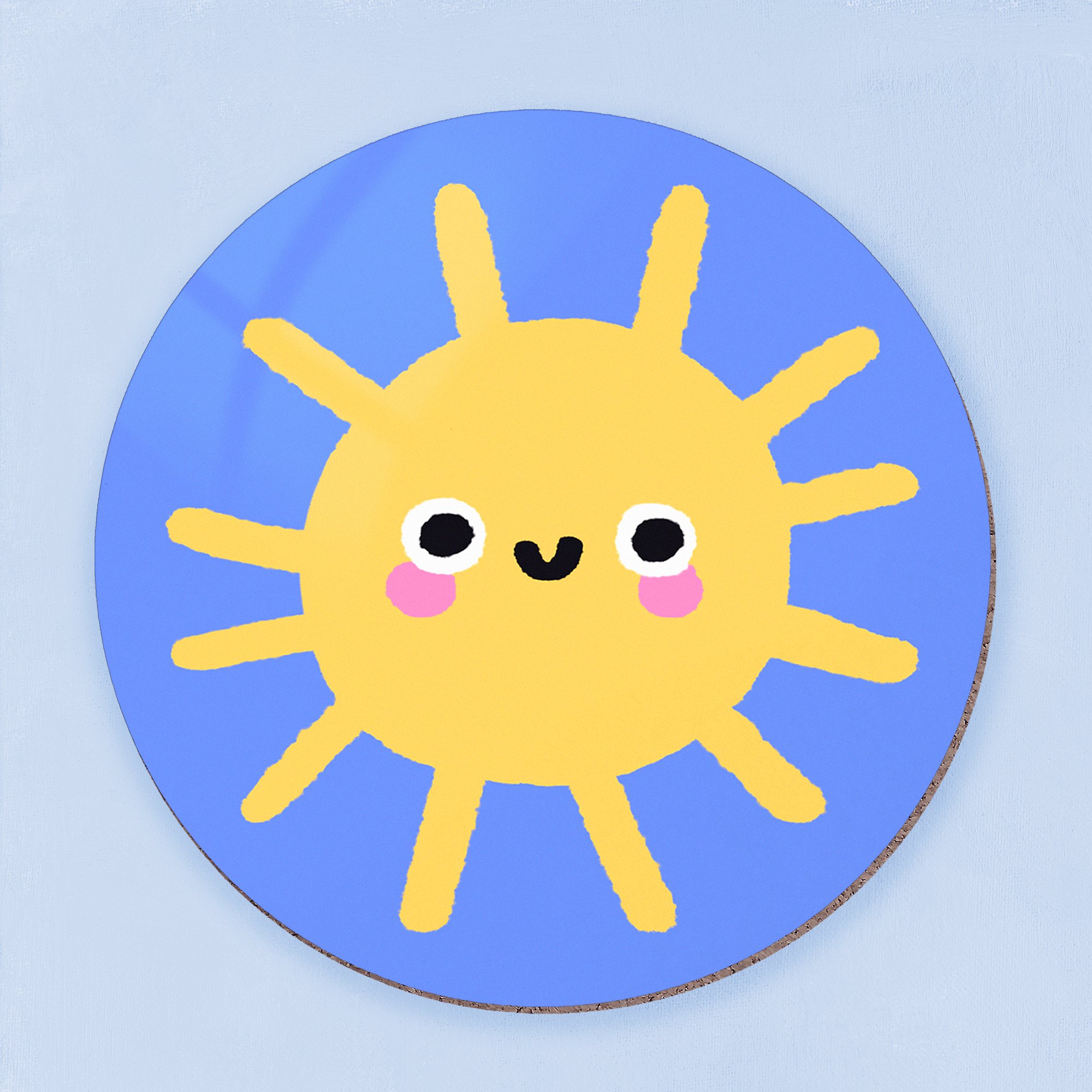 Smiley Sun Coaster