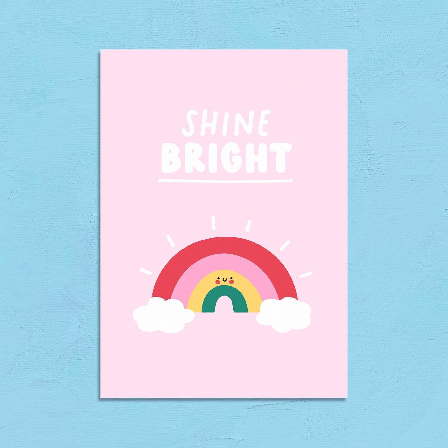 New greeting card alert! 🌝🌈☁️ 

I will be selling this cutie along with a few other new designs at the upcoming show next weekend! 

@thelondonillustrationfair 

Don&rsquo;t forget that you can get 20% off ticket price with a code LIF20 ⭐️ 

#thelo