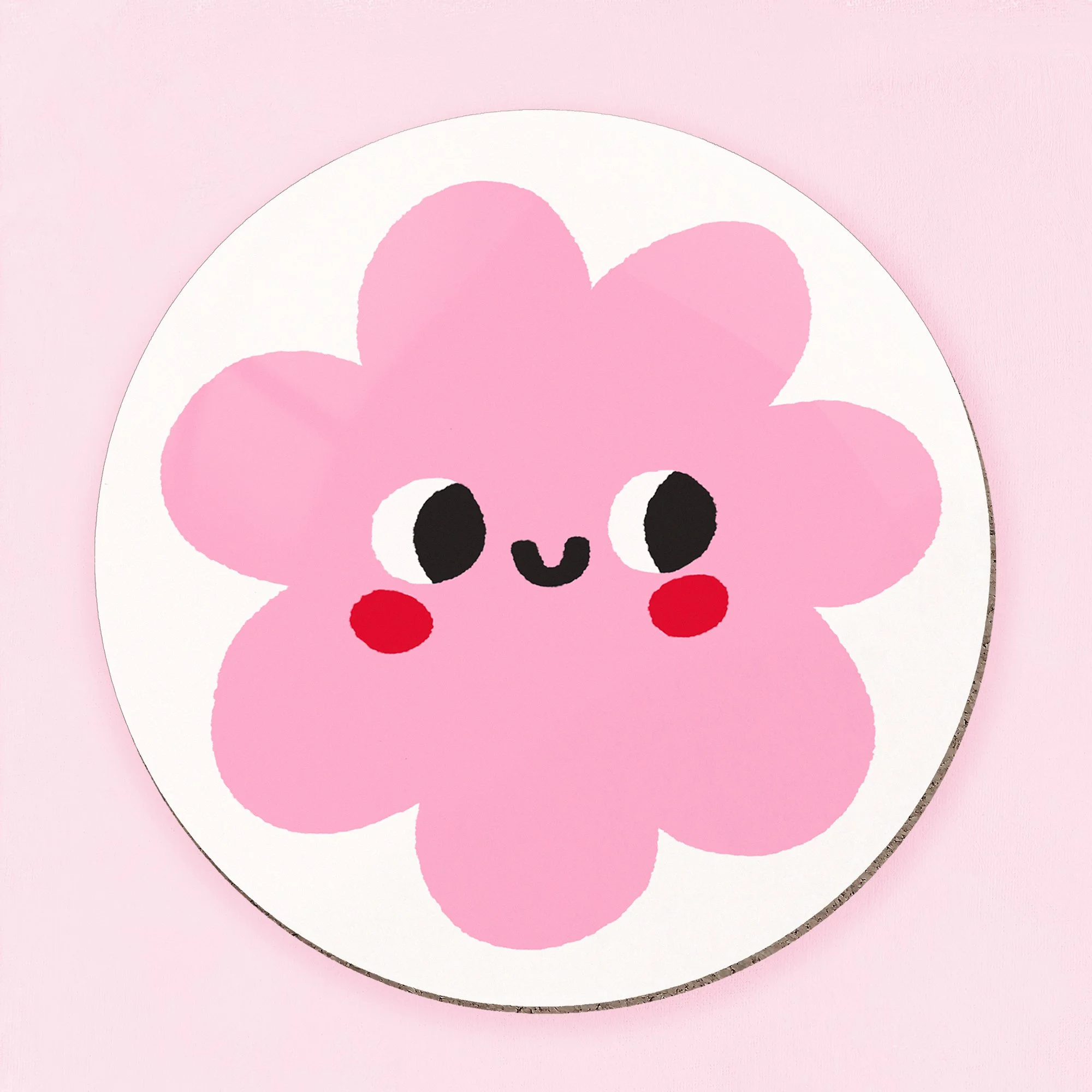 Pink Blob Coaster