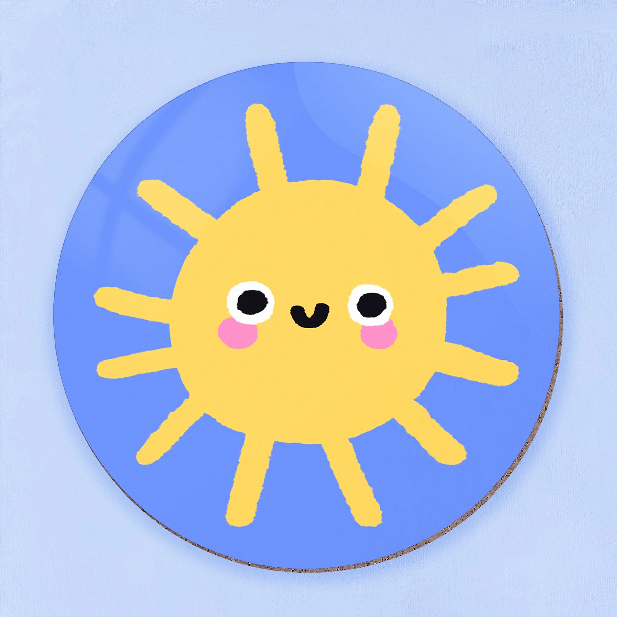Smiley Sun Coaster