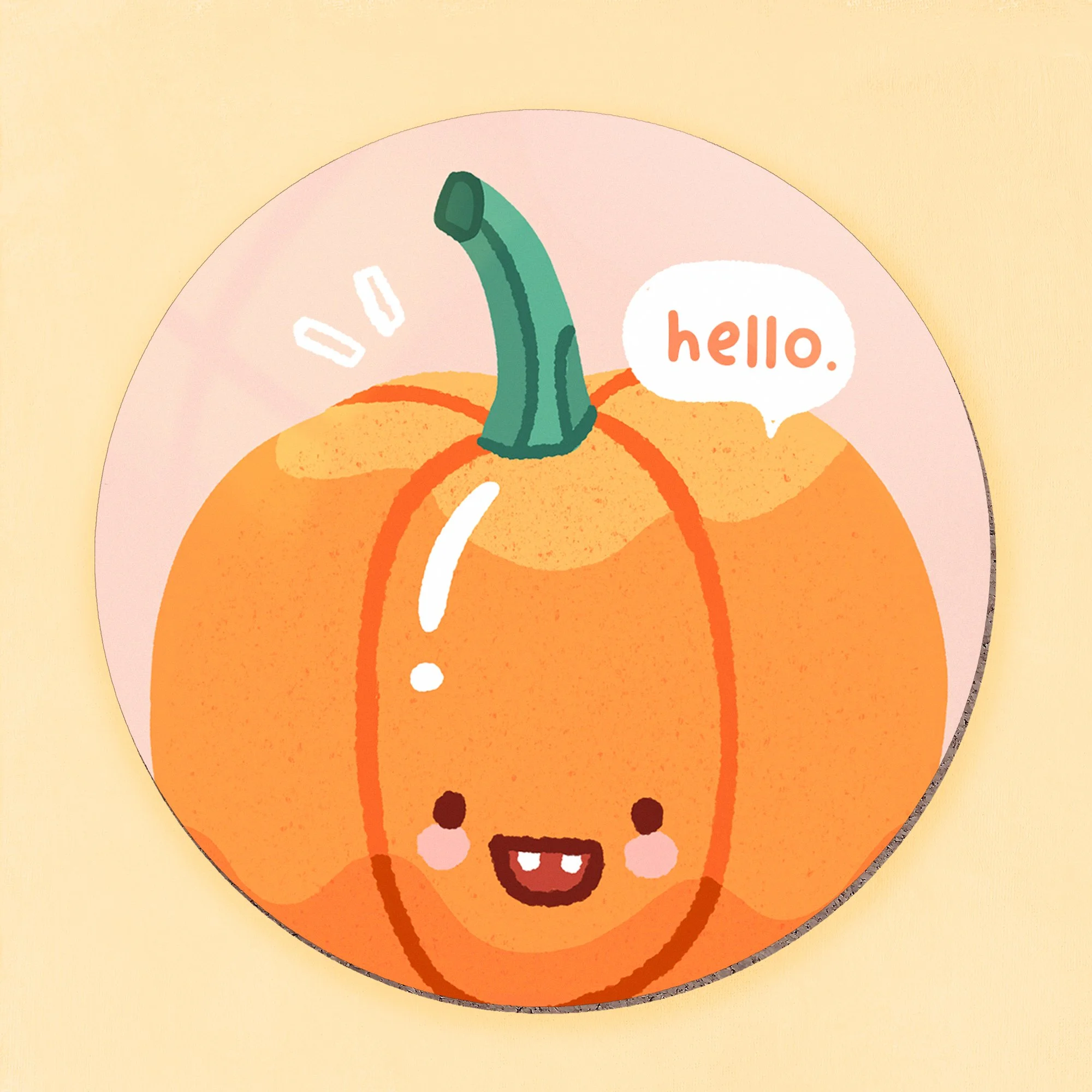 Cute Pumpkin Coaster