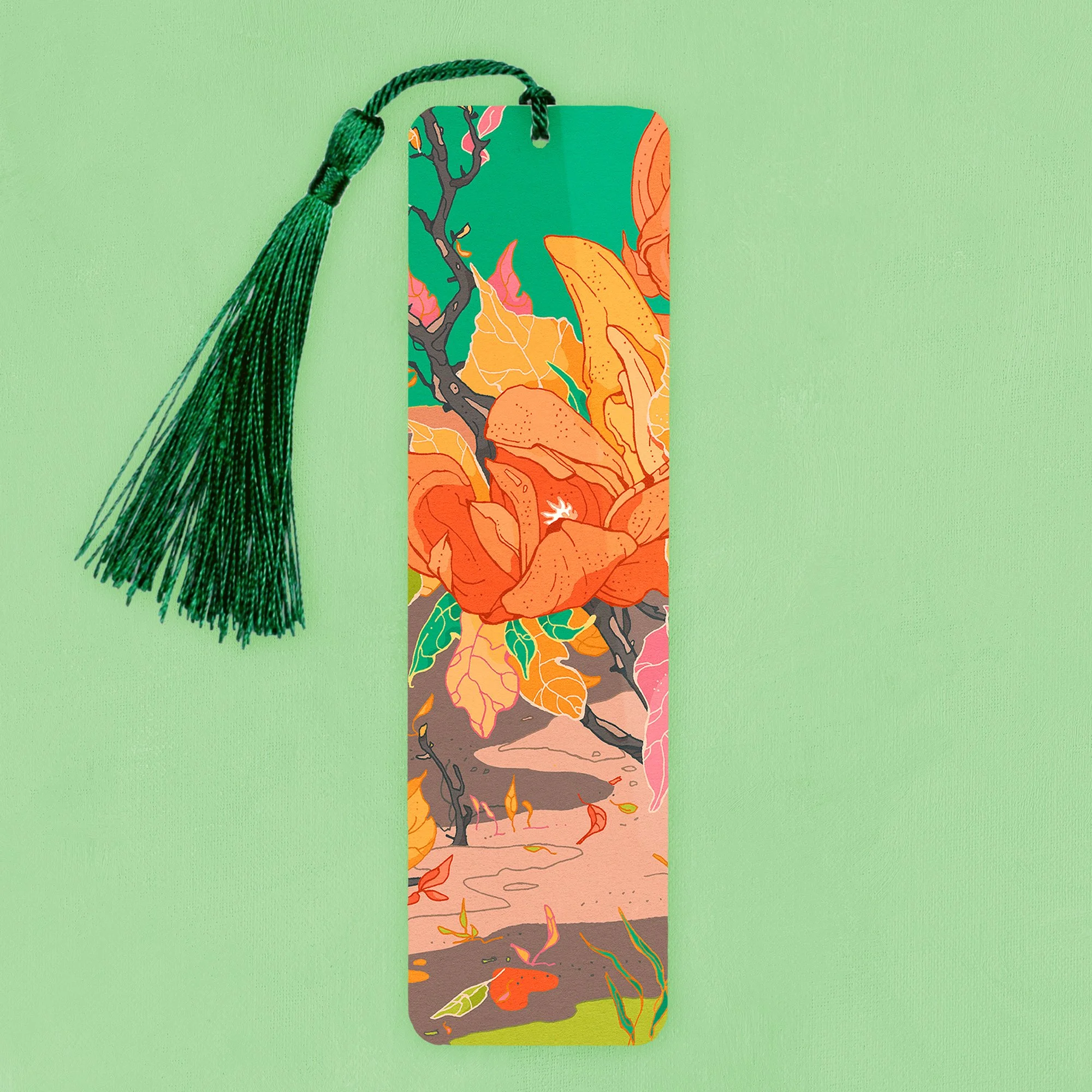 Green Garden Aluminium Bookmark