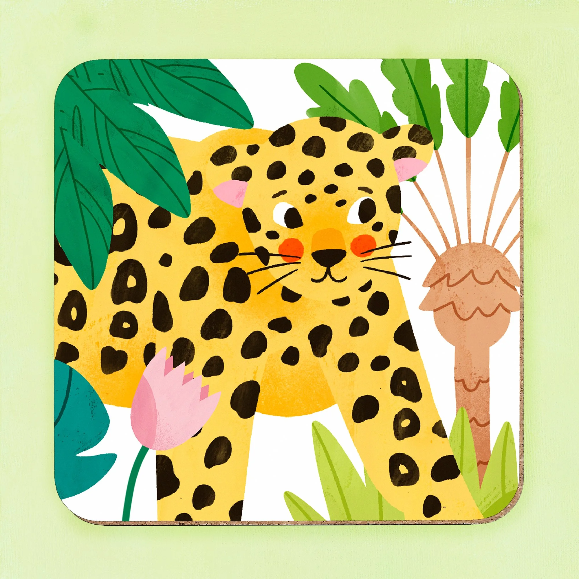 Leopard Coaster