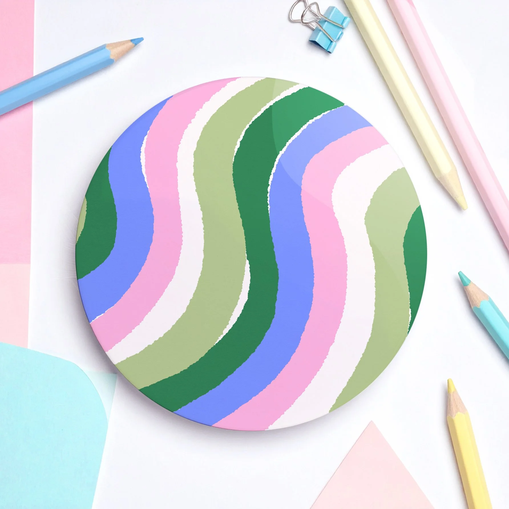 Pastel Waves Coaster