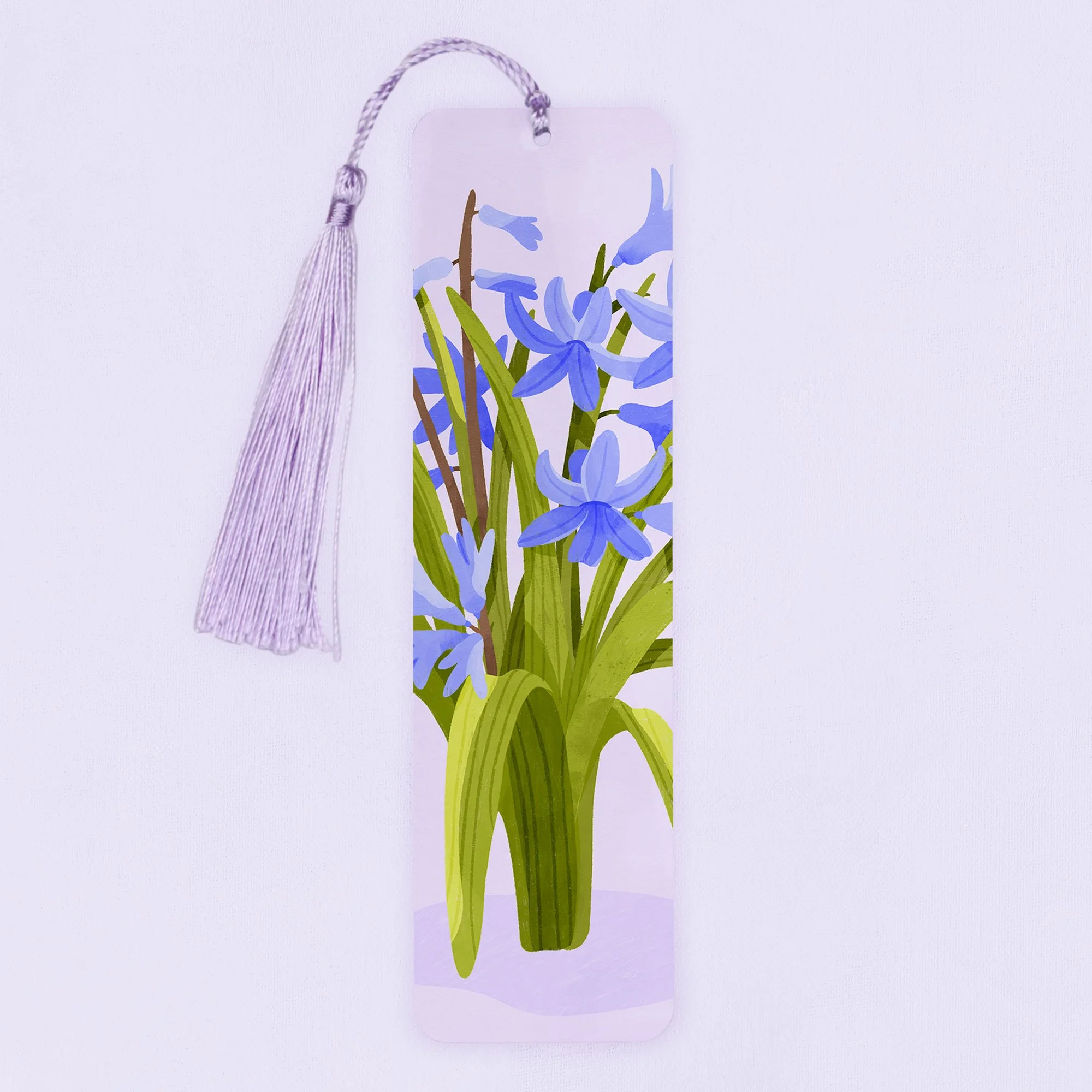 Hyacinth Aluminium Bookmark