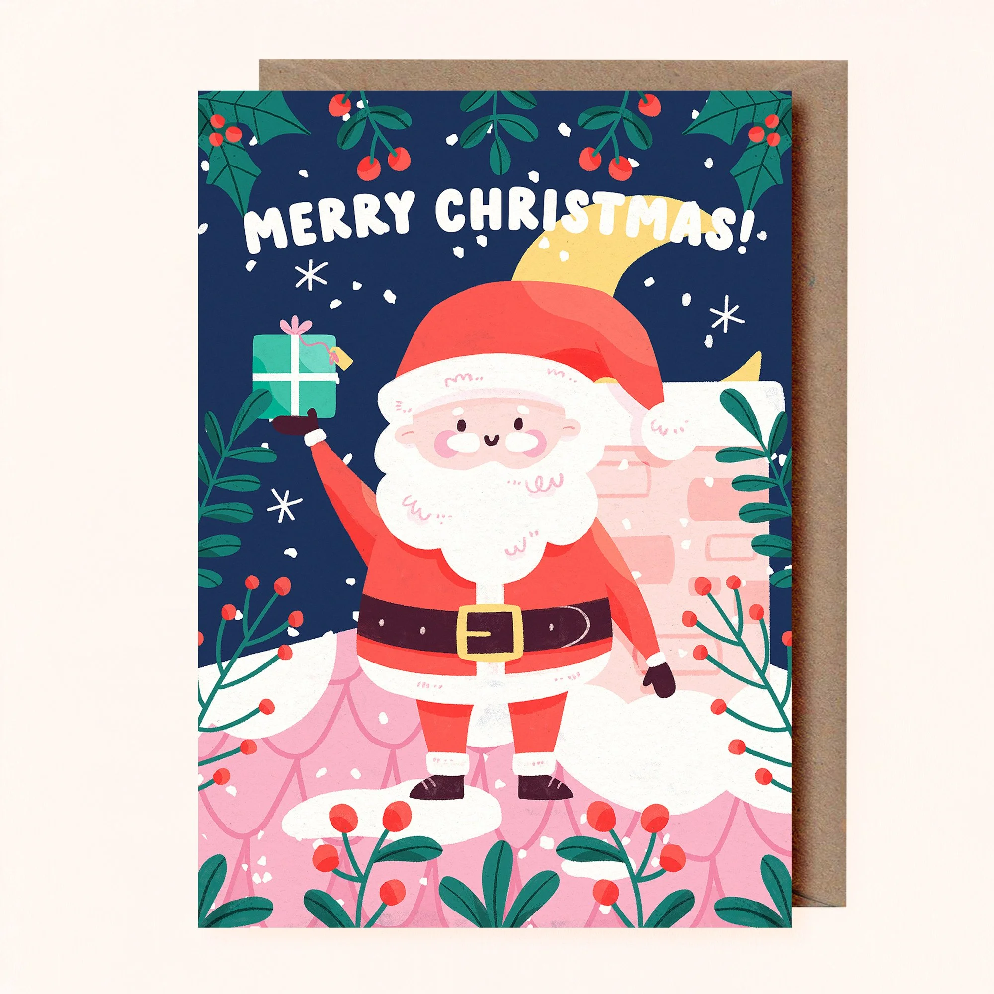 Santa Christmas Greeting Card