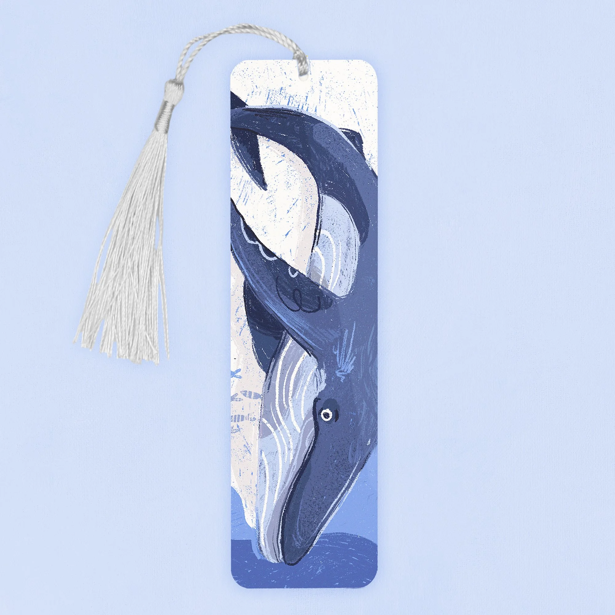 Blue Whale Aluminium Bookmark