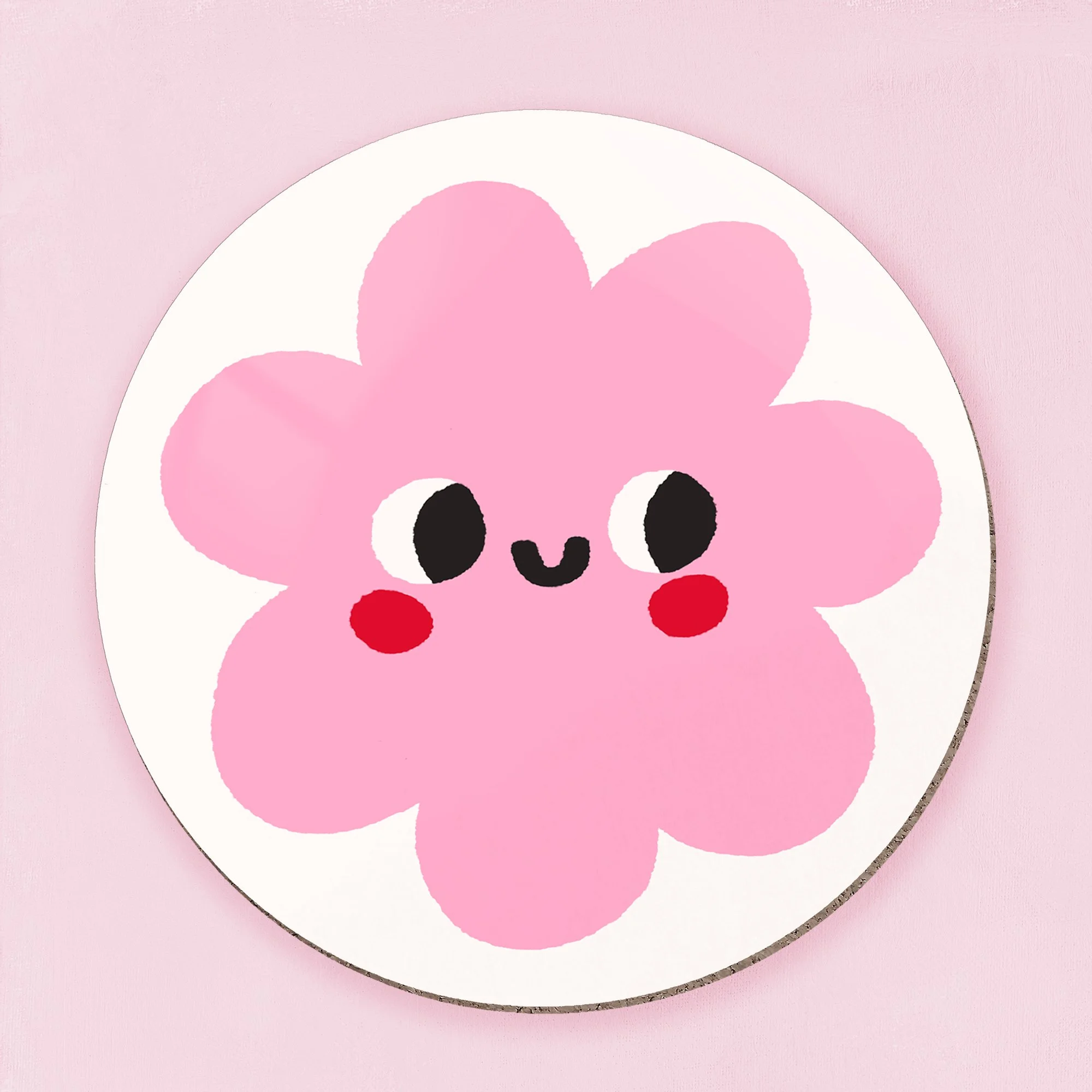 Pink Blob Coaster