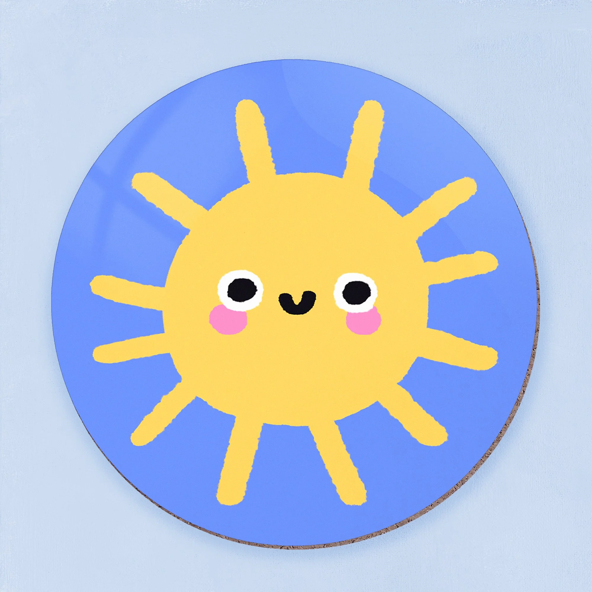 Smiley Sun Coaster
