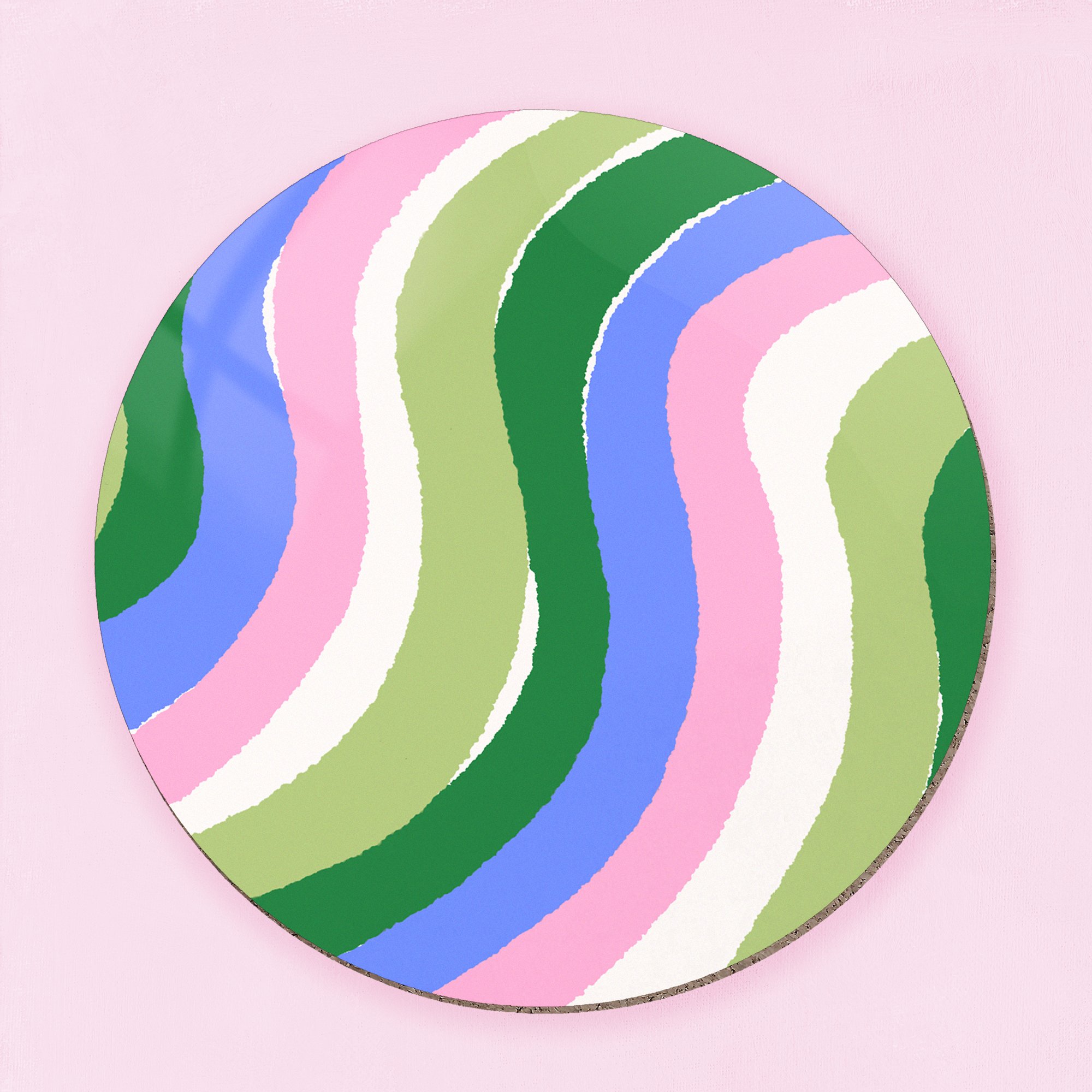 Pastel Waves Coaster