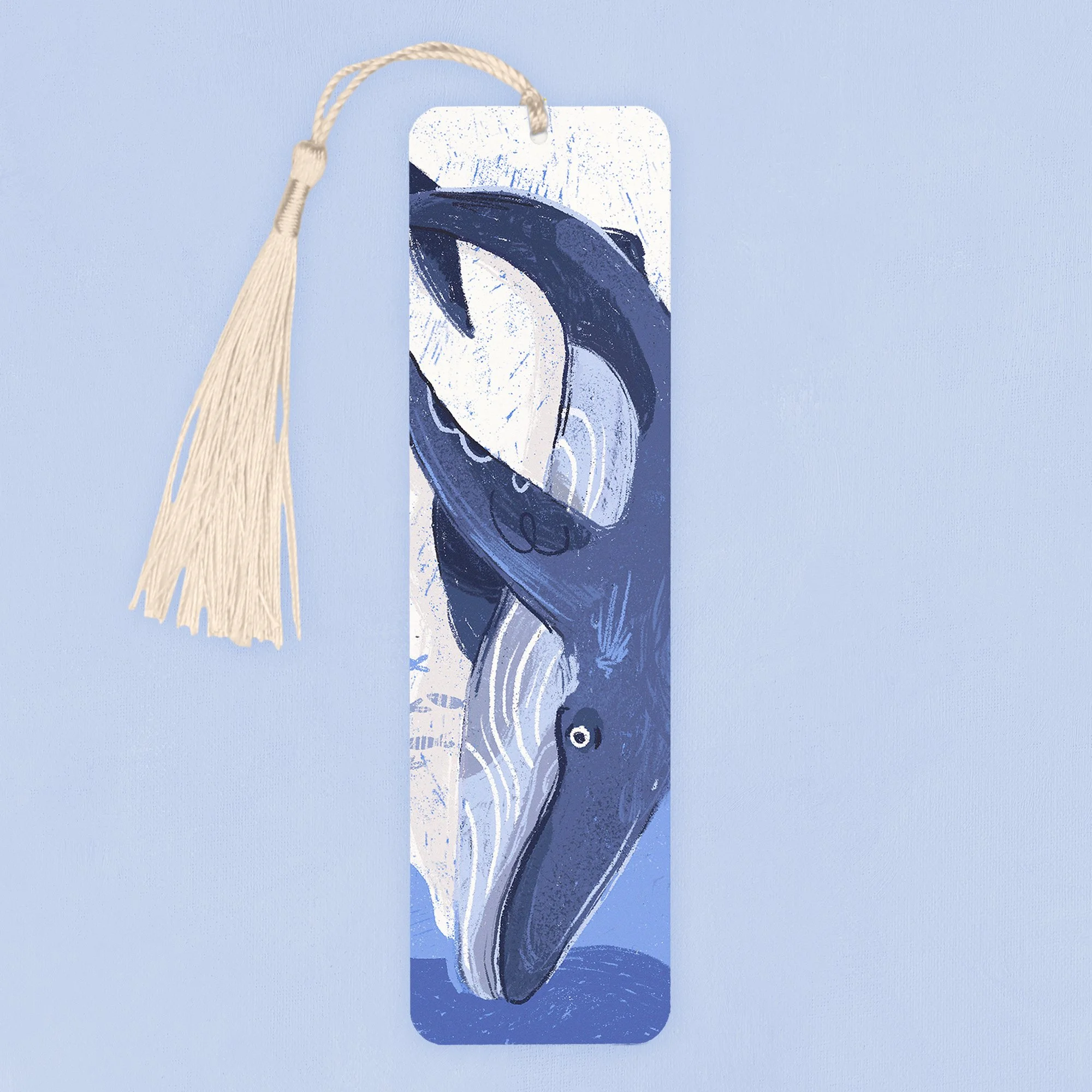 Blue Whale Aluminium Bookmark