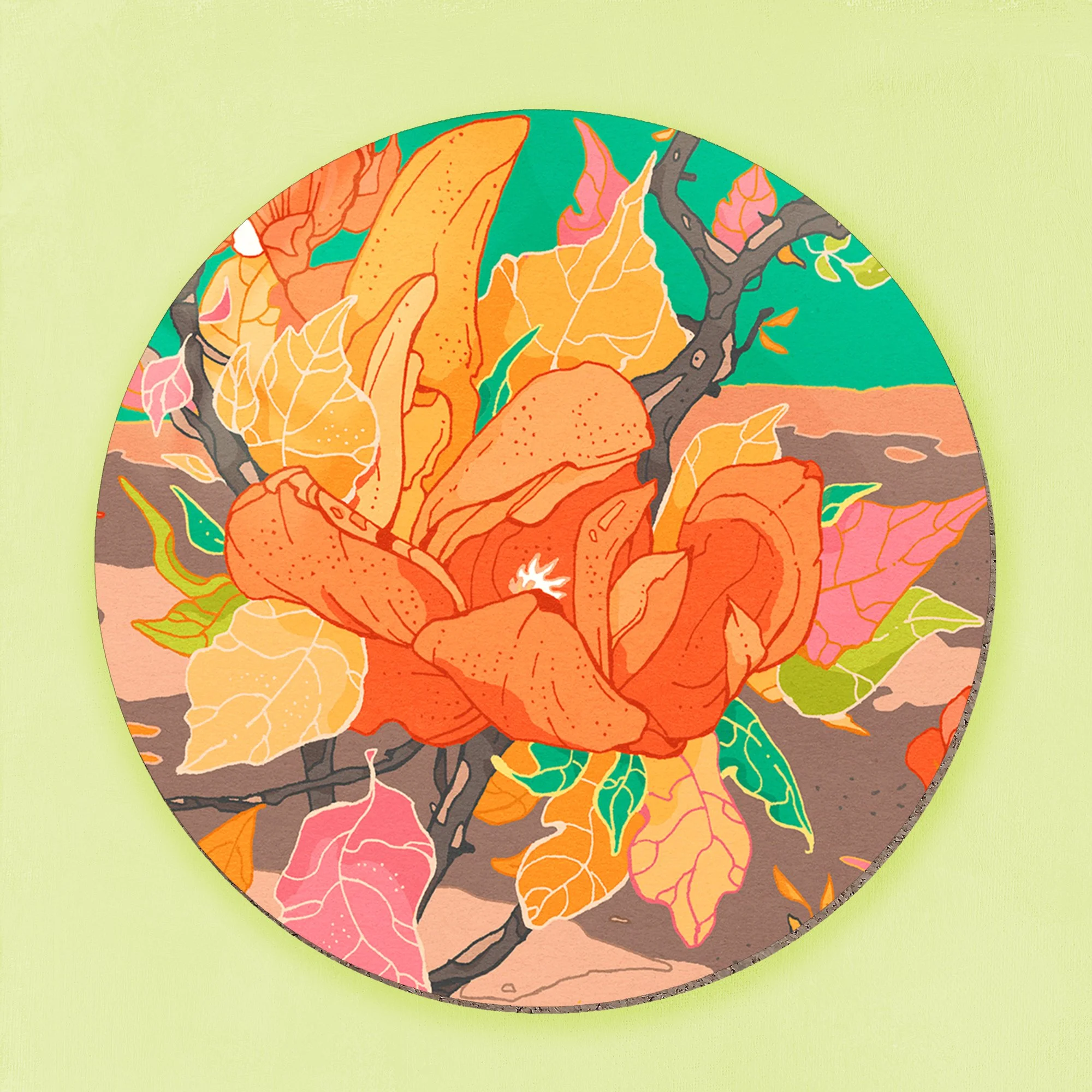 Garden Flowers Coaster