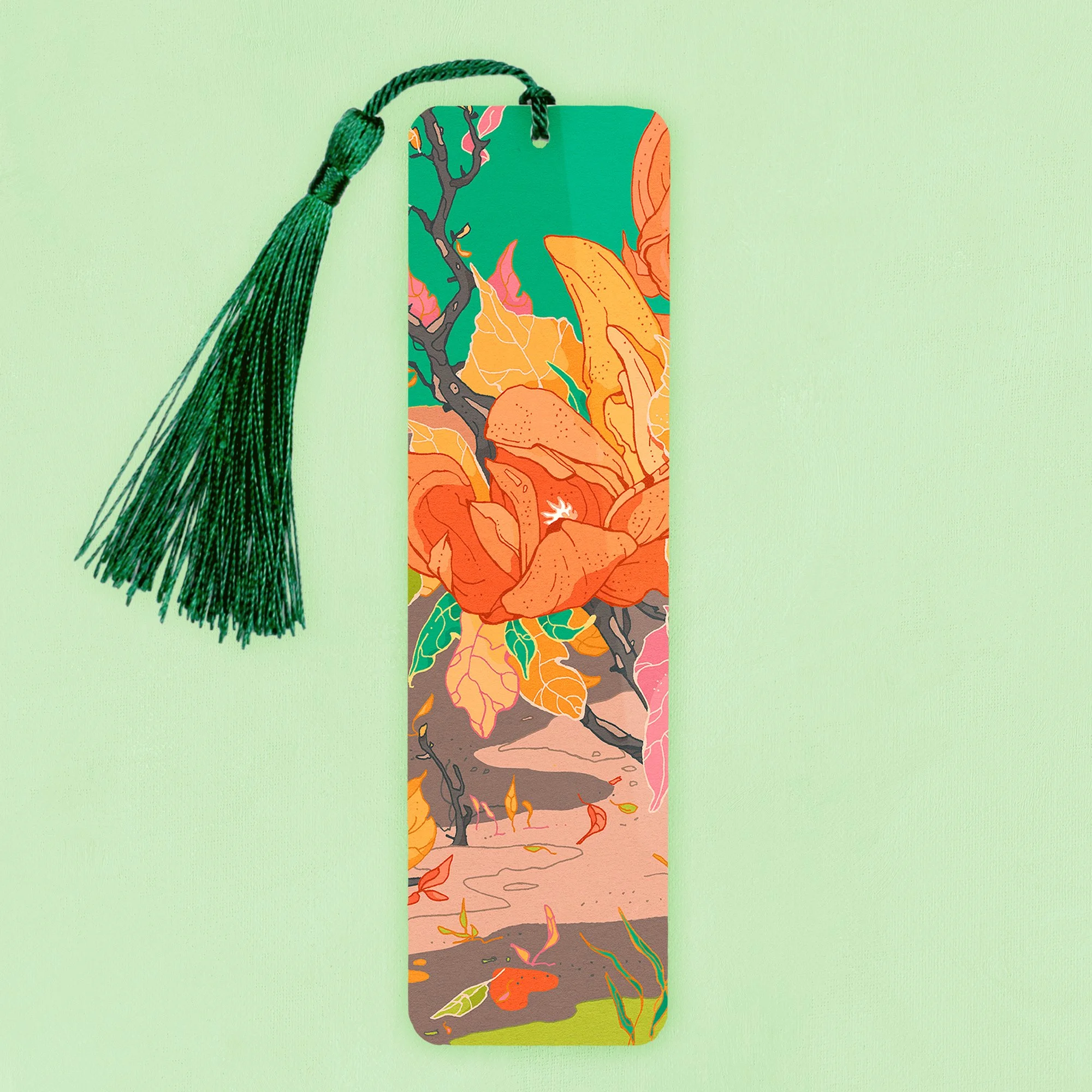 Green Garden Aluminium Bookmark