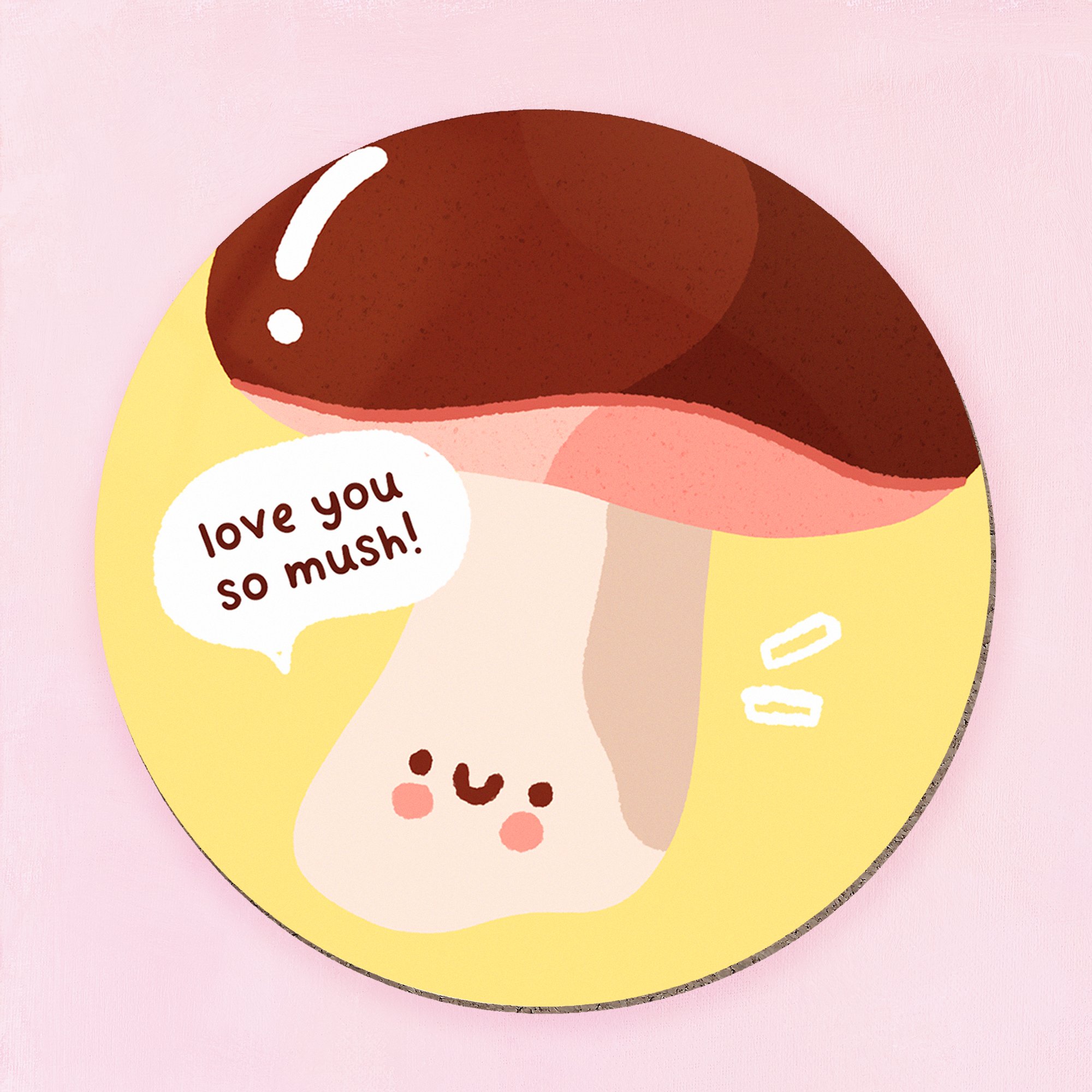 Cute Mushroom Coaster