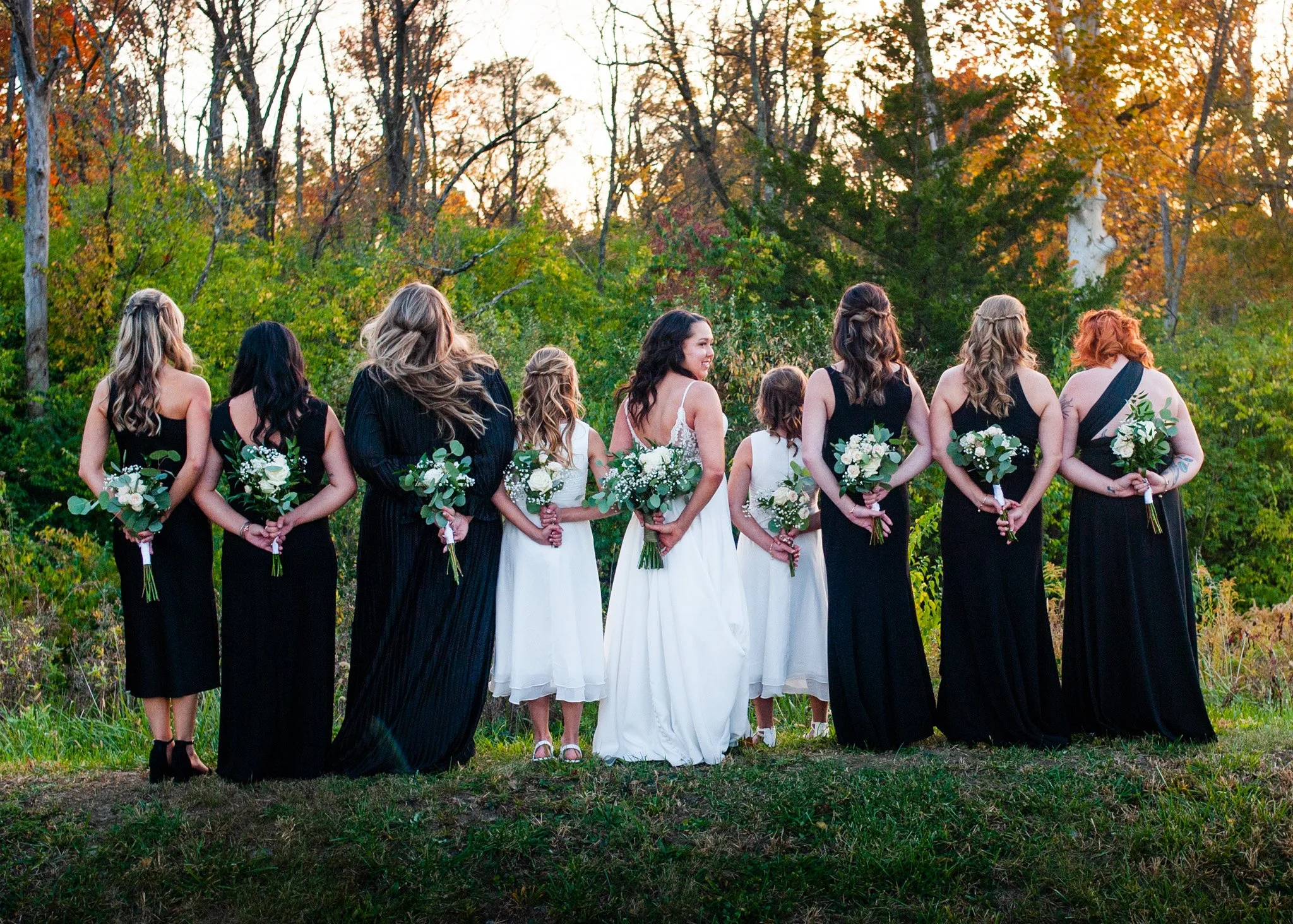 This is a scenic boho elegant rustic view of the grounds of the award-winning reception hall outdoor mansion wedding venue Rosewood Manor in Miamisburg at Magnolia Estate. Surrounded by the Greater Dayton, Columbus, and Cincinnati areas. 