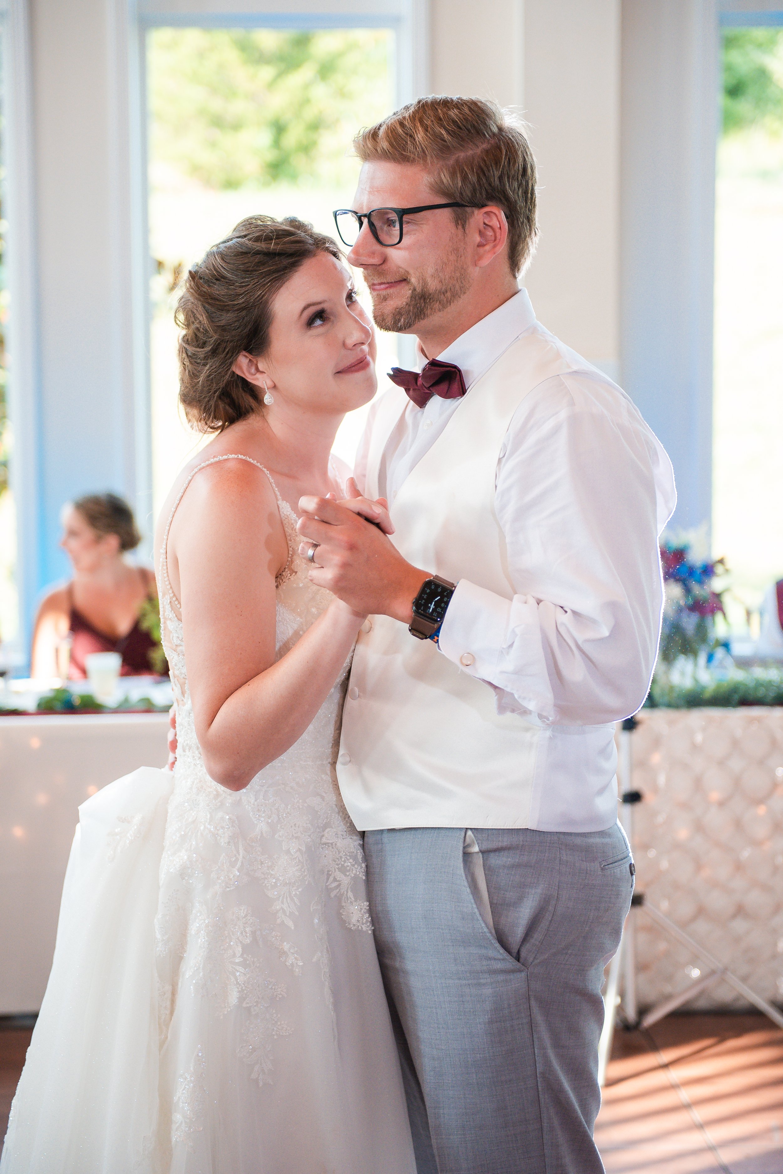 This is a scenic boho elegant rustic view of the inside of the award-winning reception hall outdoor mansion wedding venue Rosewood Manor in Miamisburg at Magnolia Estate. Surrounded by the Greater Dayton, Columbus, and Cincinnati areas. 
