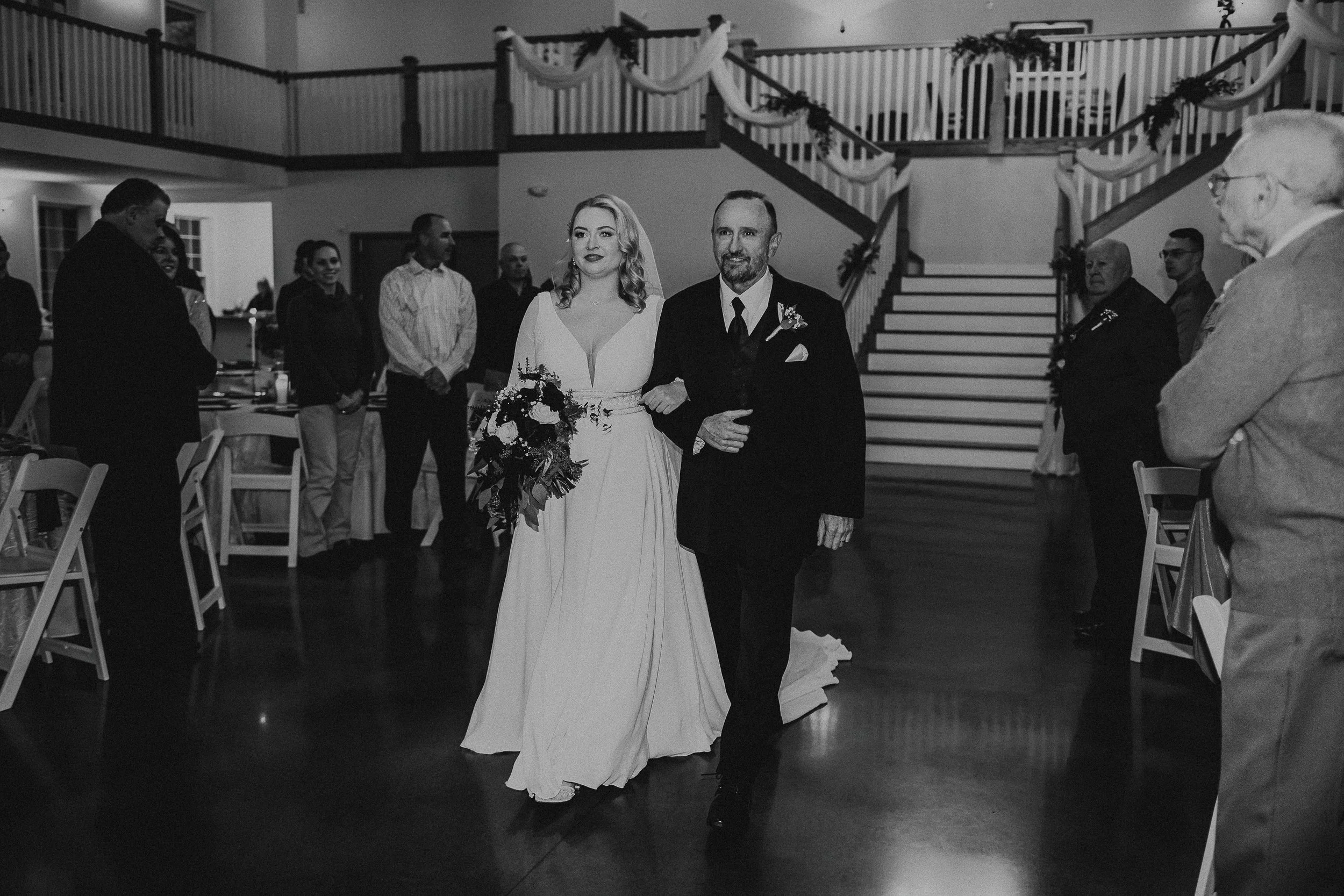 This is a scenic boho elegant rustic view of the inside of the award-winning reception hall outdoor mansion wedding venue Rosewood Manor in Miamisburg at Magnolia Estate. Surrounded by the Greater Dayton, Columbus, and Cincinnati areas. 