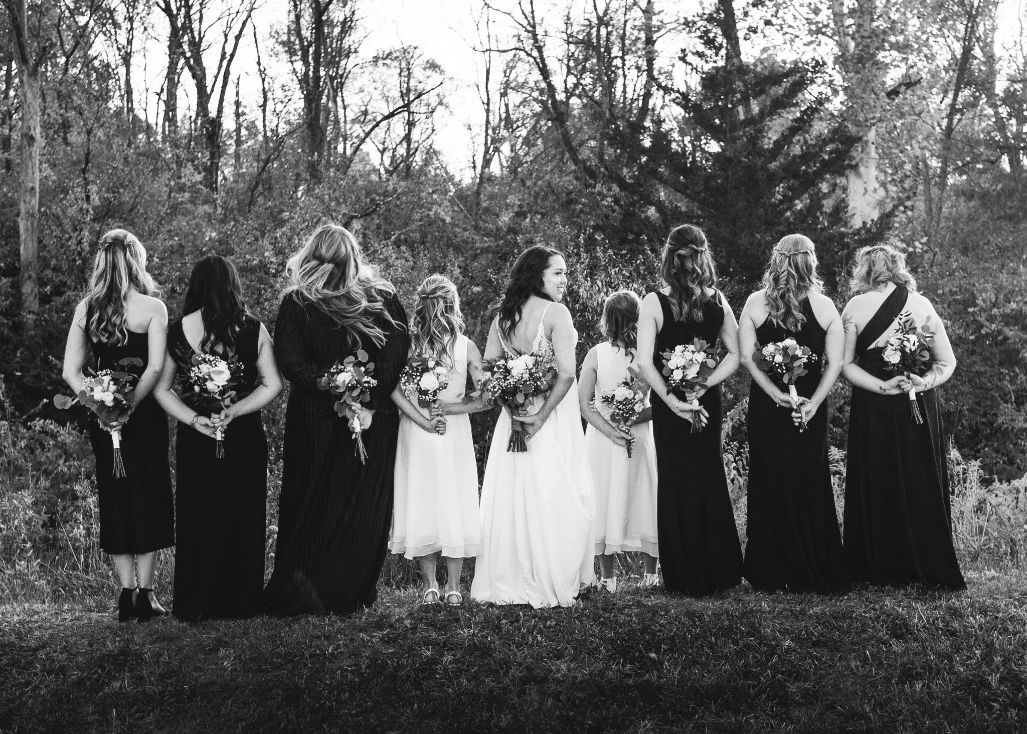 This is a scenic boho elegant rustic view of the grounds of the award-winning reception hall outdoor mansion wedding venue Rosewood Manor in Miamisburg at Magnolia Estate. Surrounded by the Greater Dayton, Columbus, and Cincinnati areas. 