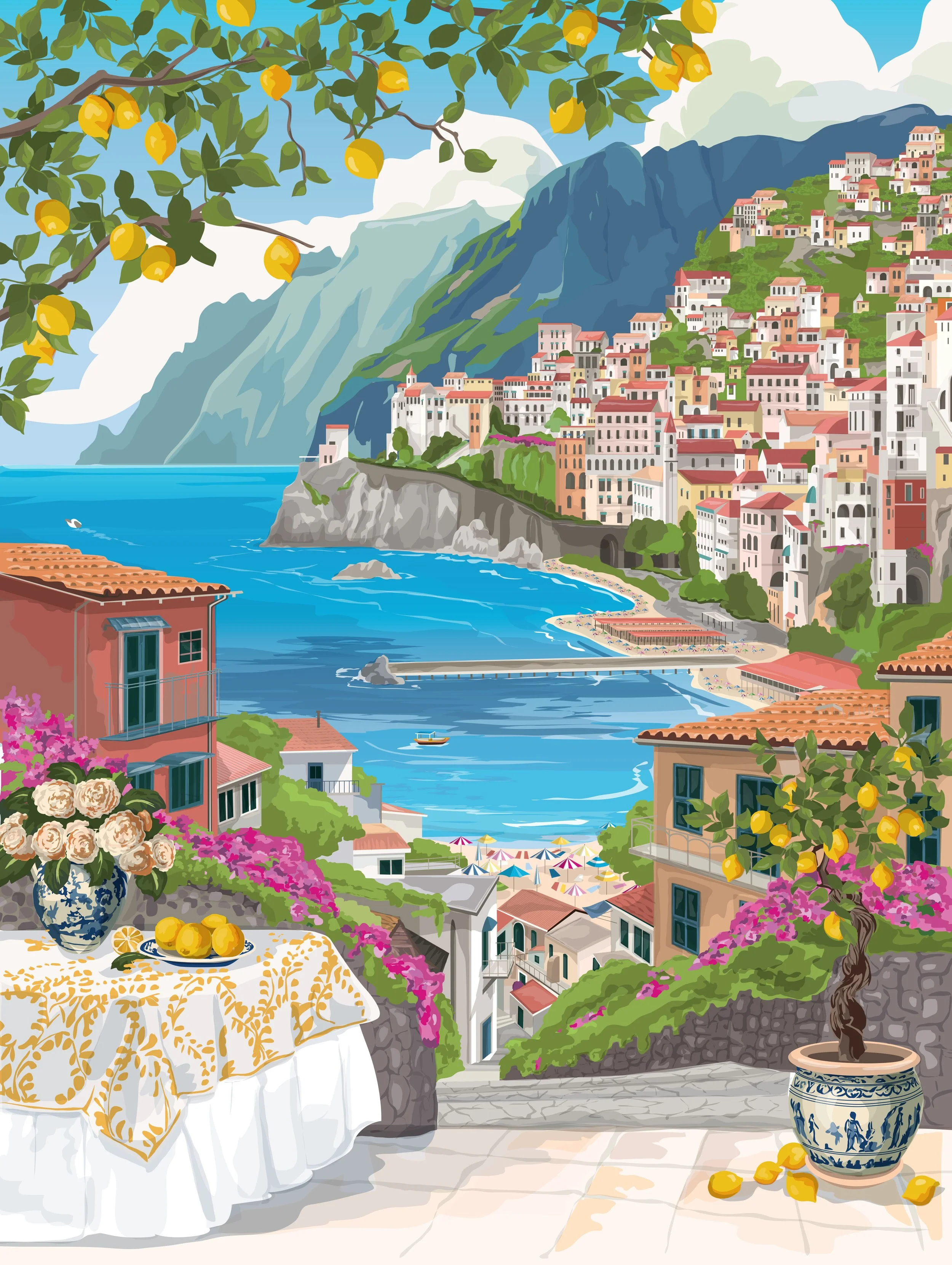 Amalfi Coast ©Echo Park Paper Co.