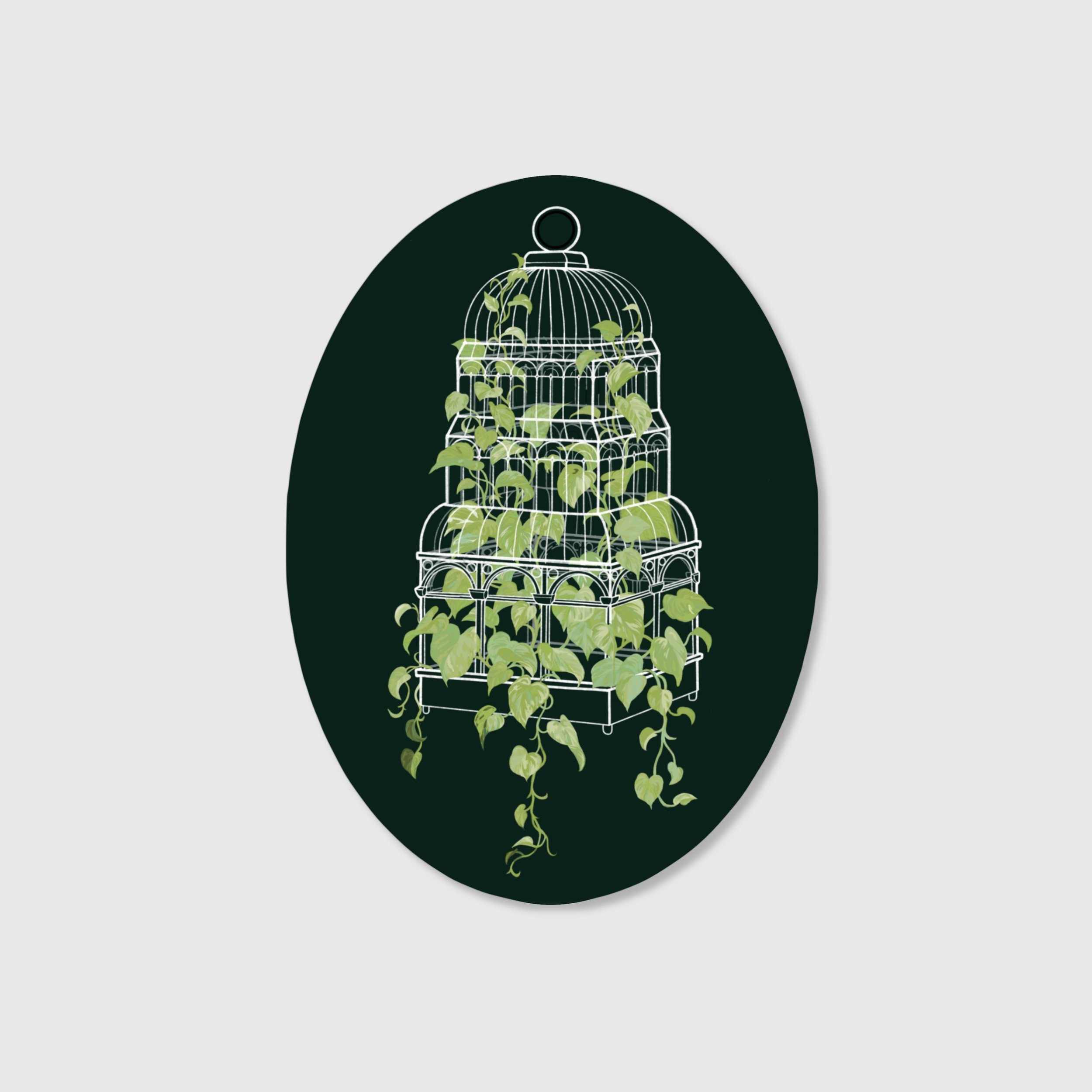 Caged Pothos Sticker