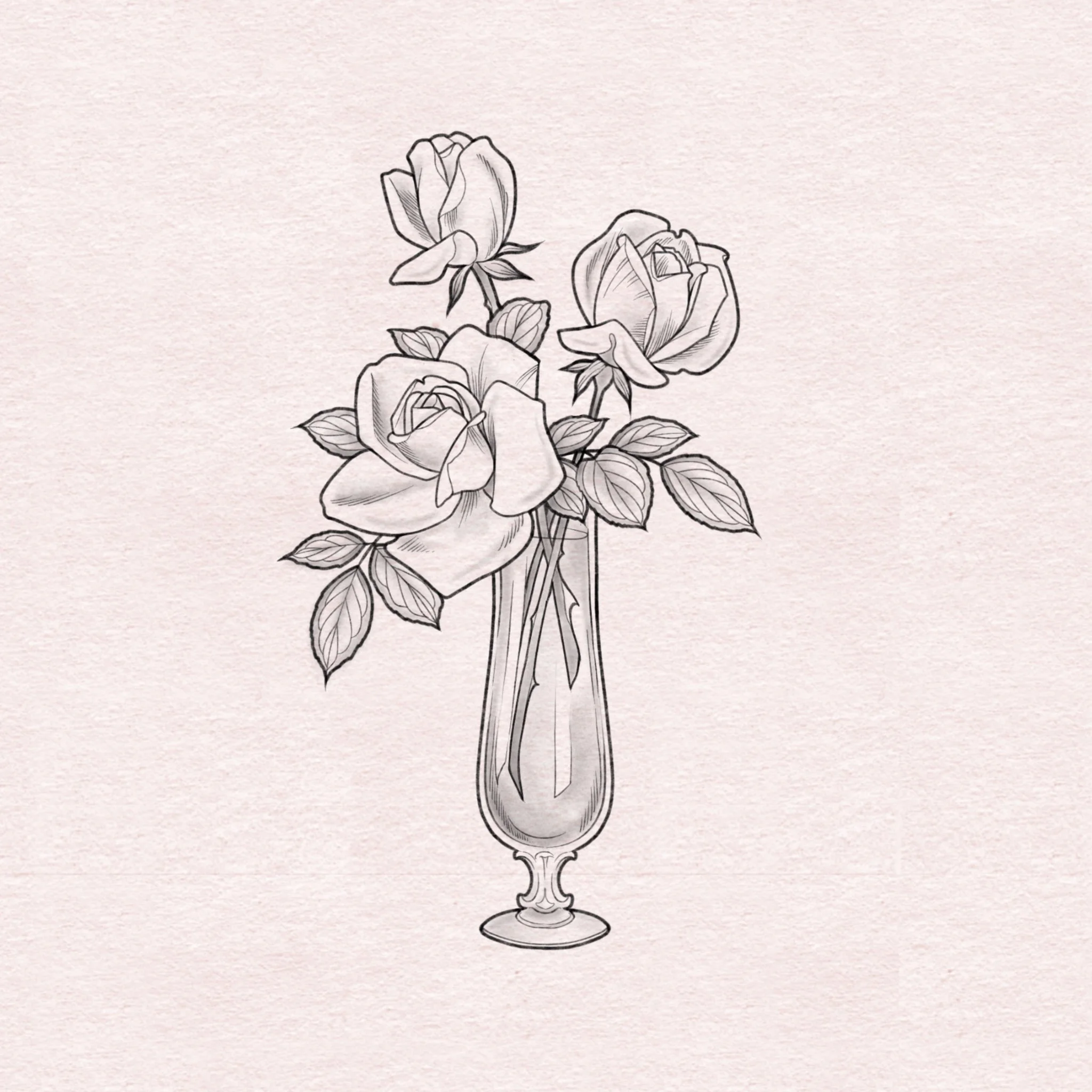 Rose Vase - 6”