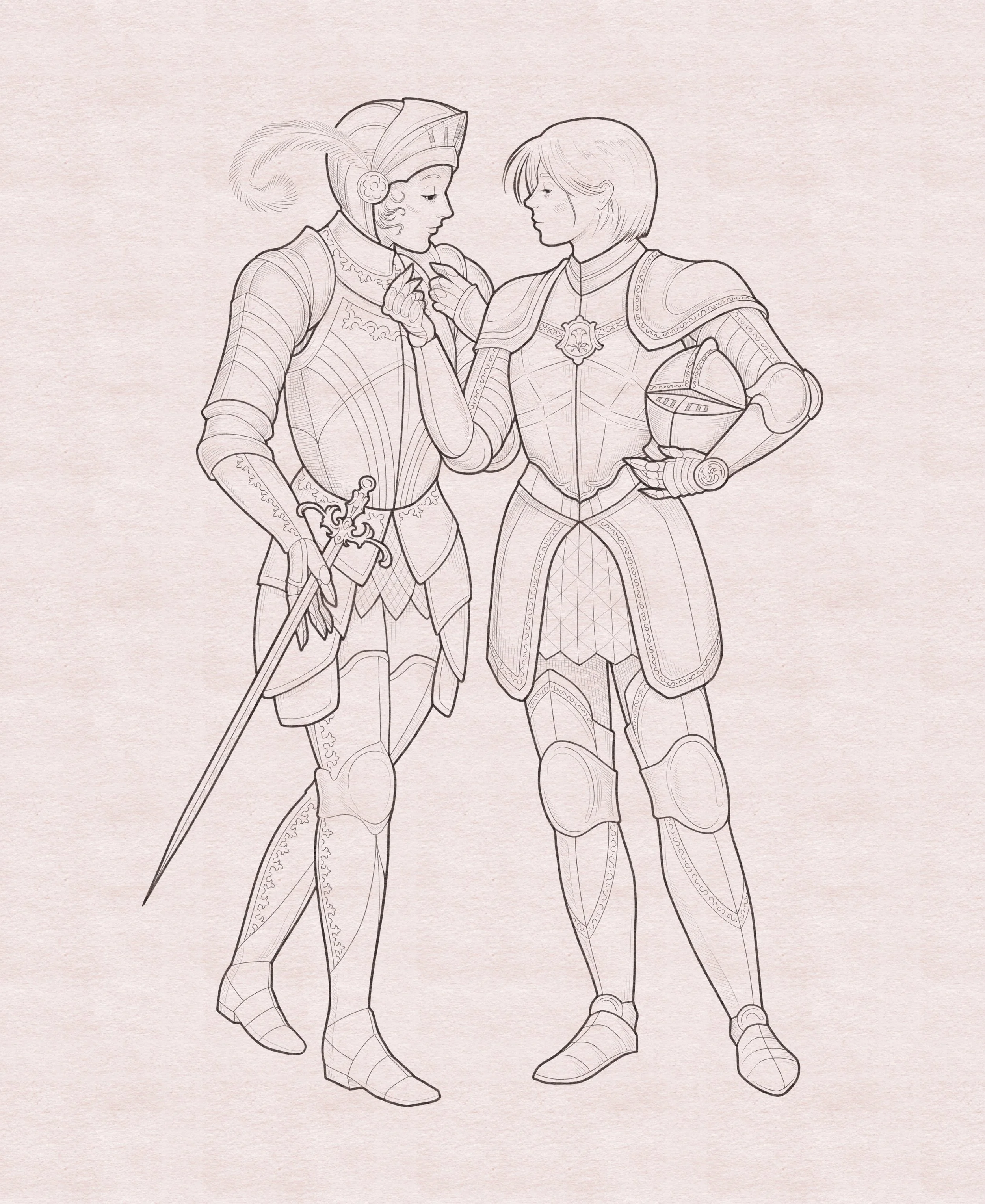 Sapphic Knights - 15”