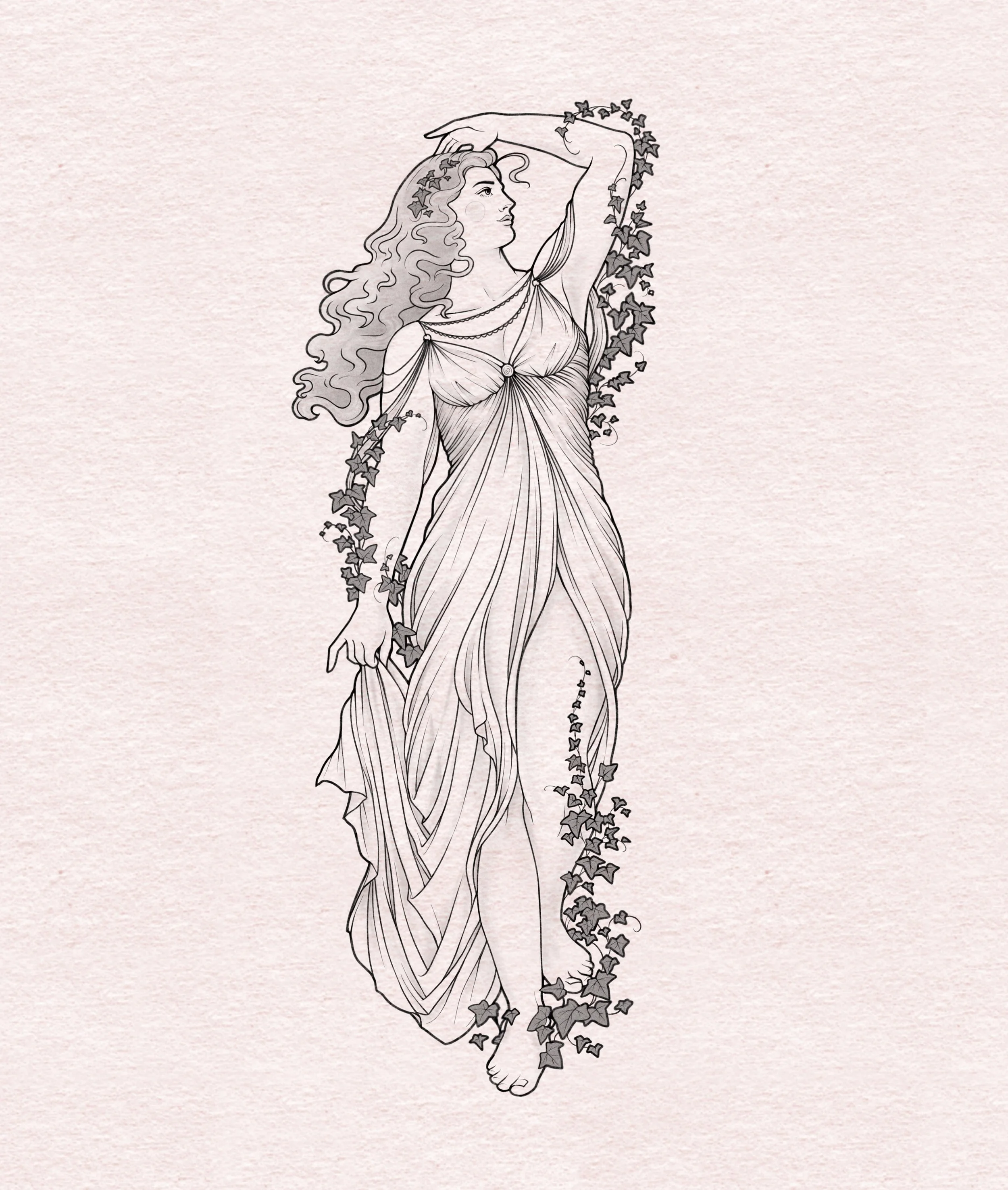 Art Nouveau Ivy Femme - 12"