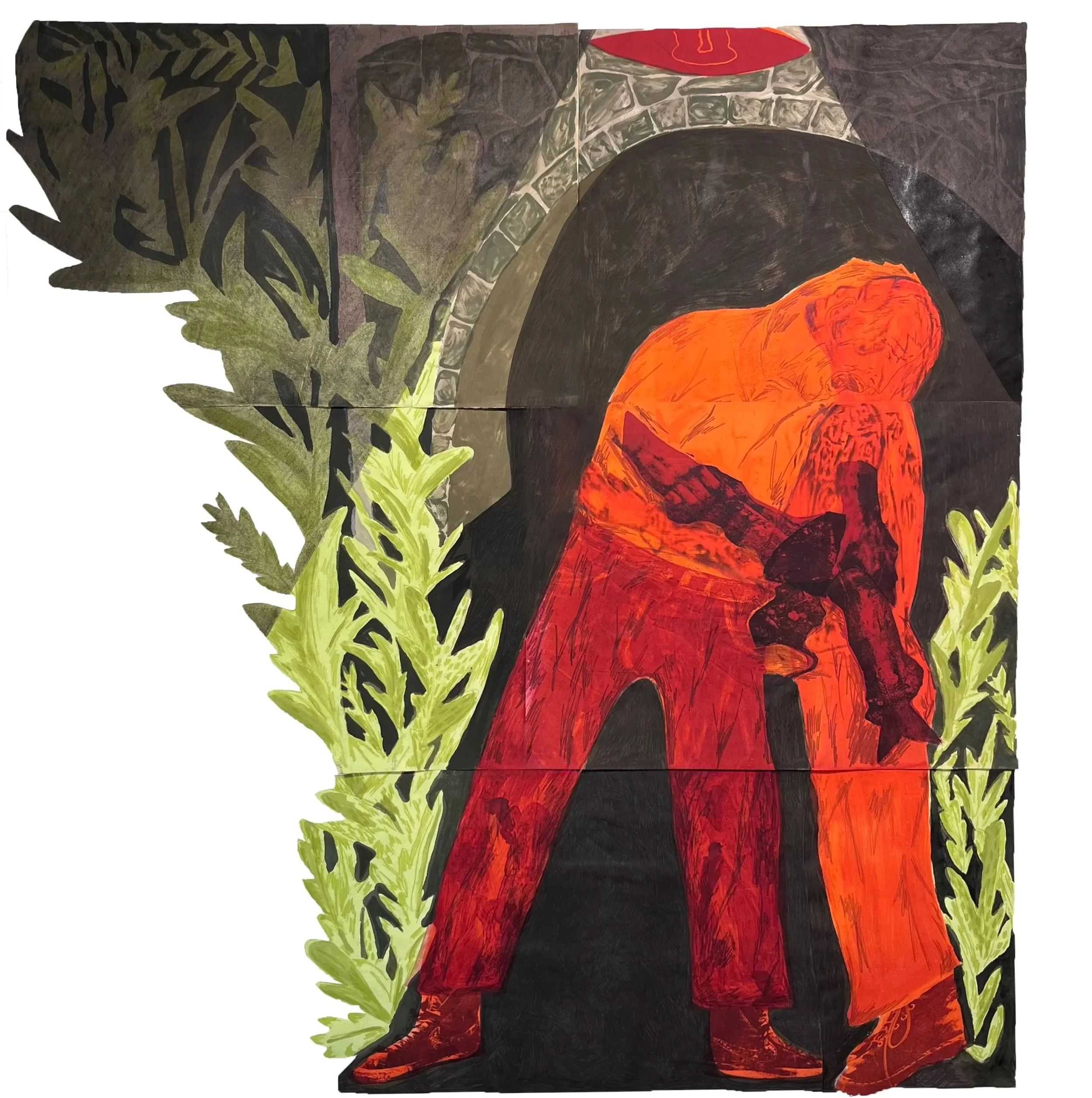 Dharma, 2026.
Print on paper,
68 x 64 inches