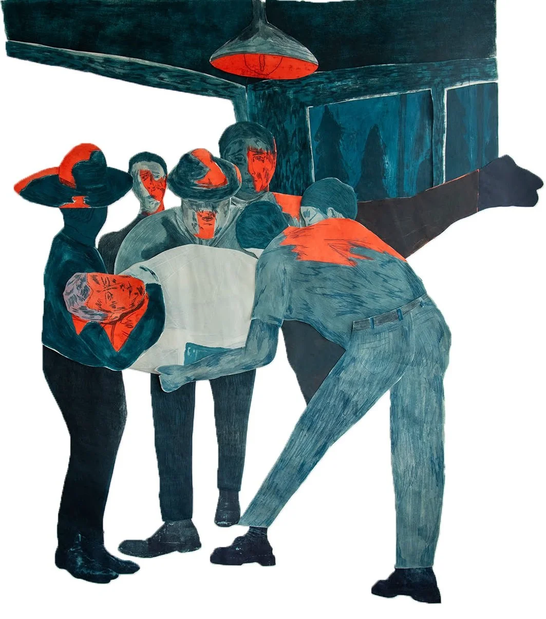 Shit I'm Here Now Gone Tomorrow, 2026.
Print on paper,
81 x 71 inches