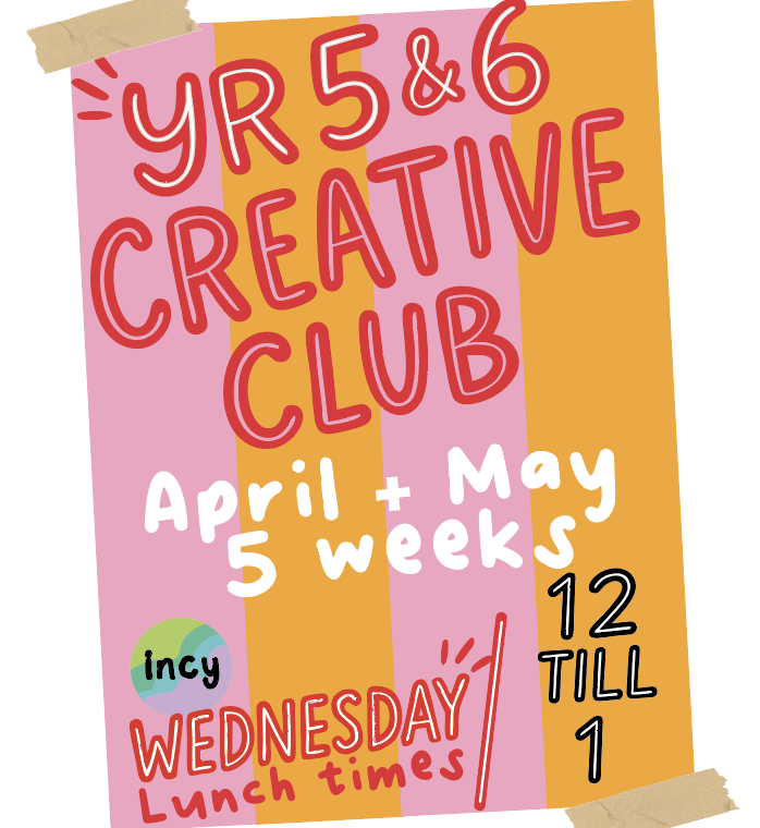 5 SESSIONS - LUNCH - YR5/6 CREATIVE CLUB-STOKE FLEM