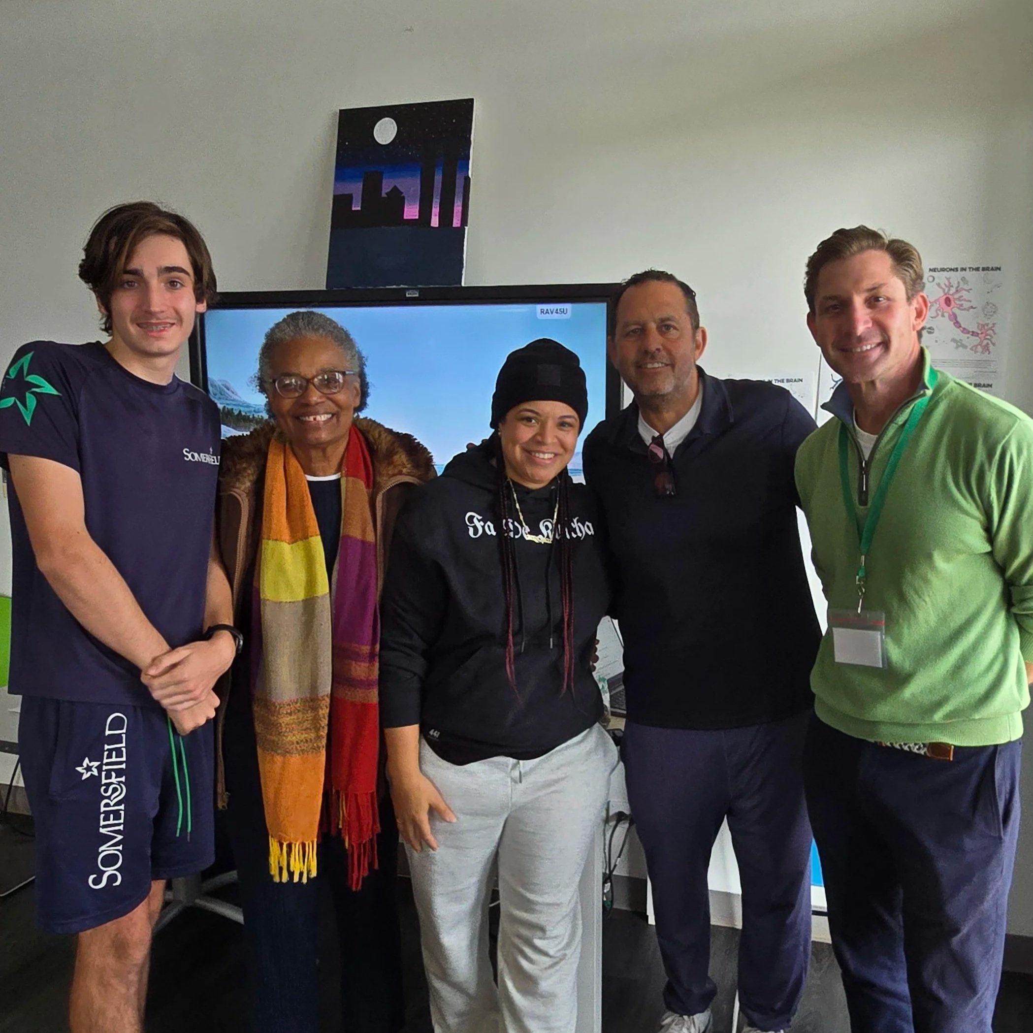 Somersfield Students Engage with Angie Thomas and Bob Teitel on “The Hate U Give”